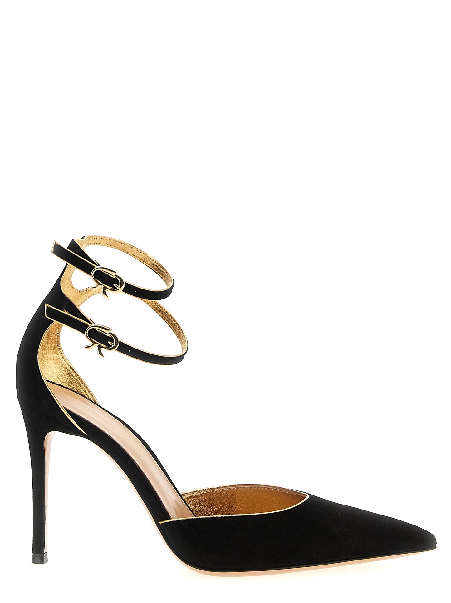 Gianvito Rossi Black Suede Leather High Heel Pumps Curated Luxury Accessories by Orvyn