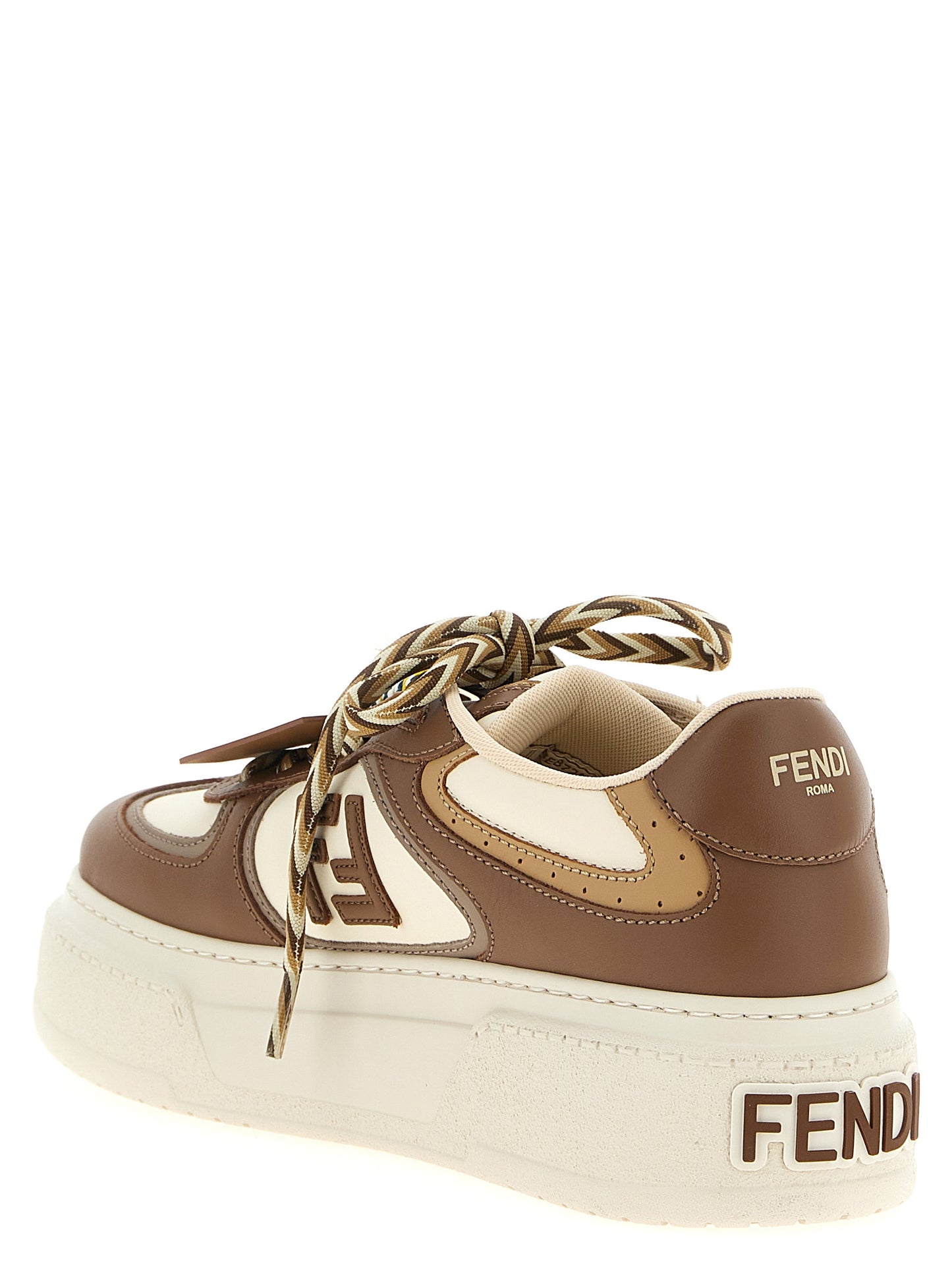 Fendi Multicolor Calfskin Platform Sneakers Curated Luxury Accessories by Orvyn