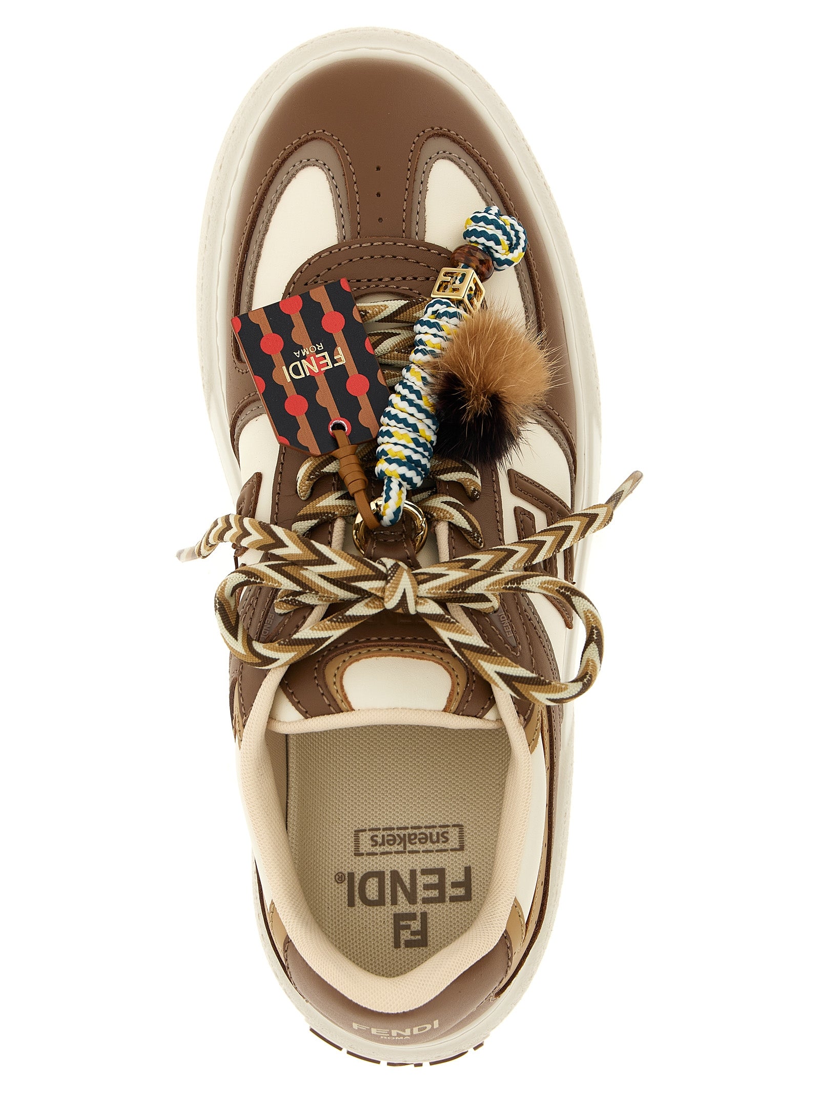 Fendi Multicolor Calfskin Platform Sneakers Curated Luxury Accessories by Orvyn