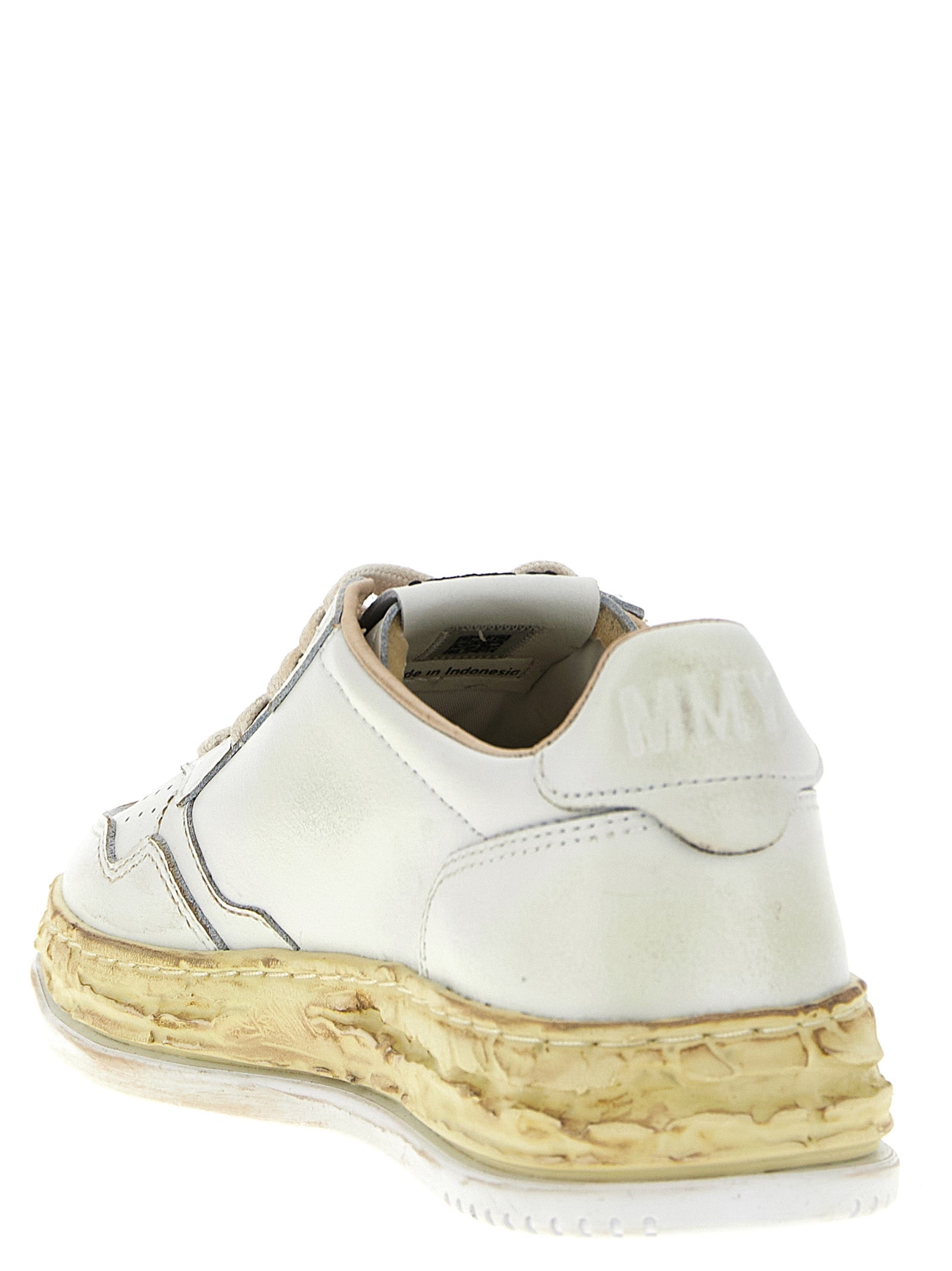 Autry White Goatskin Chunky Sneakers Curated Luxury Accessories by Orvyn