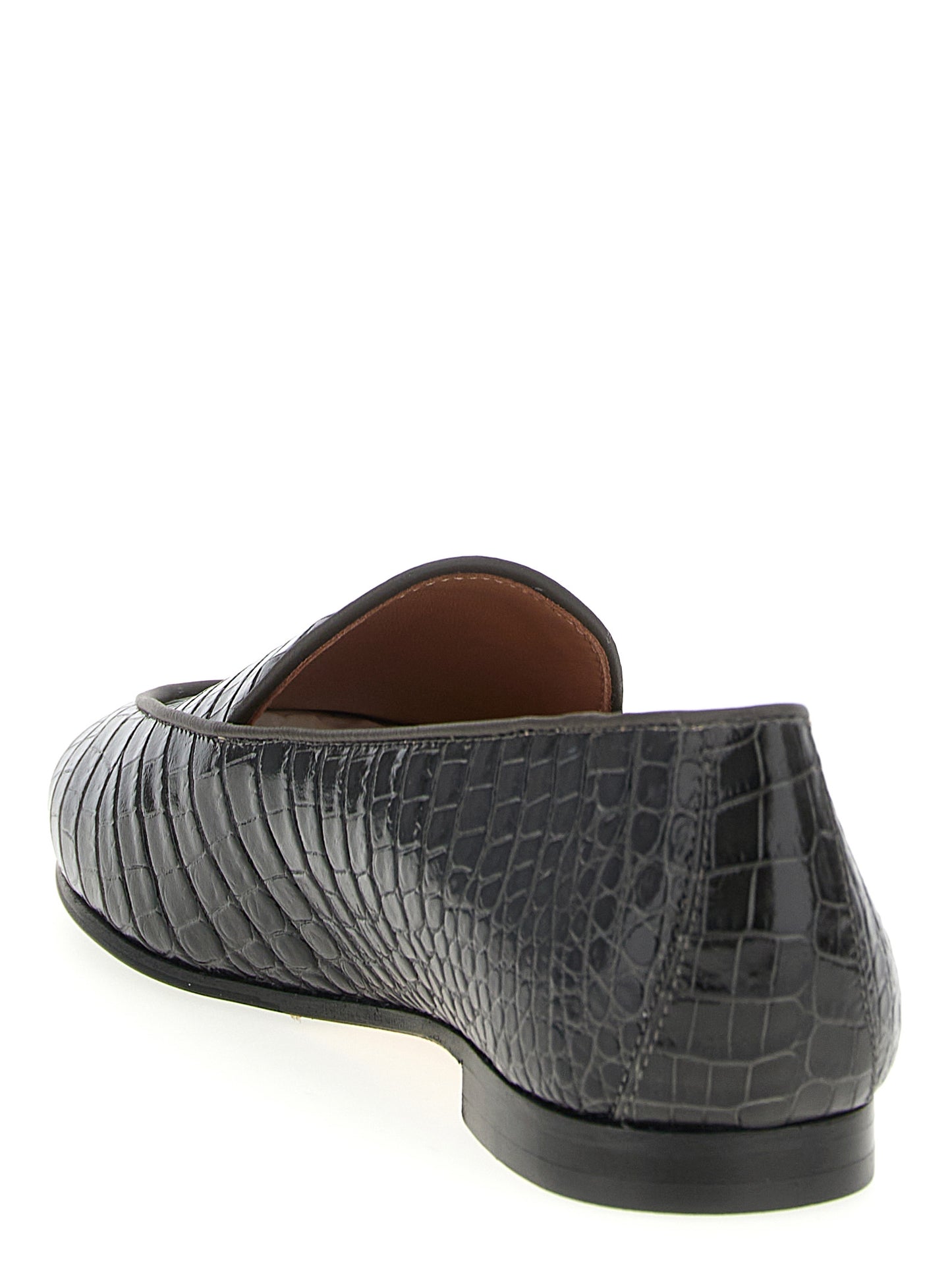 Aquazzura Black Calfskin Slip-On Loafers Curated Luxury Accessories by Orvyn