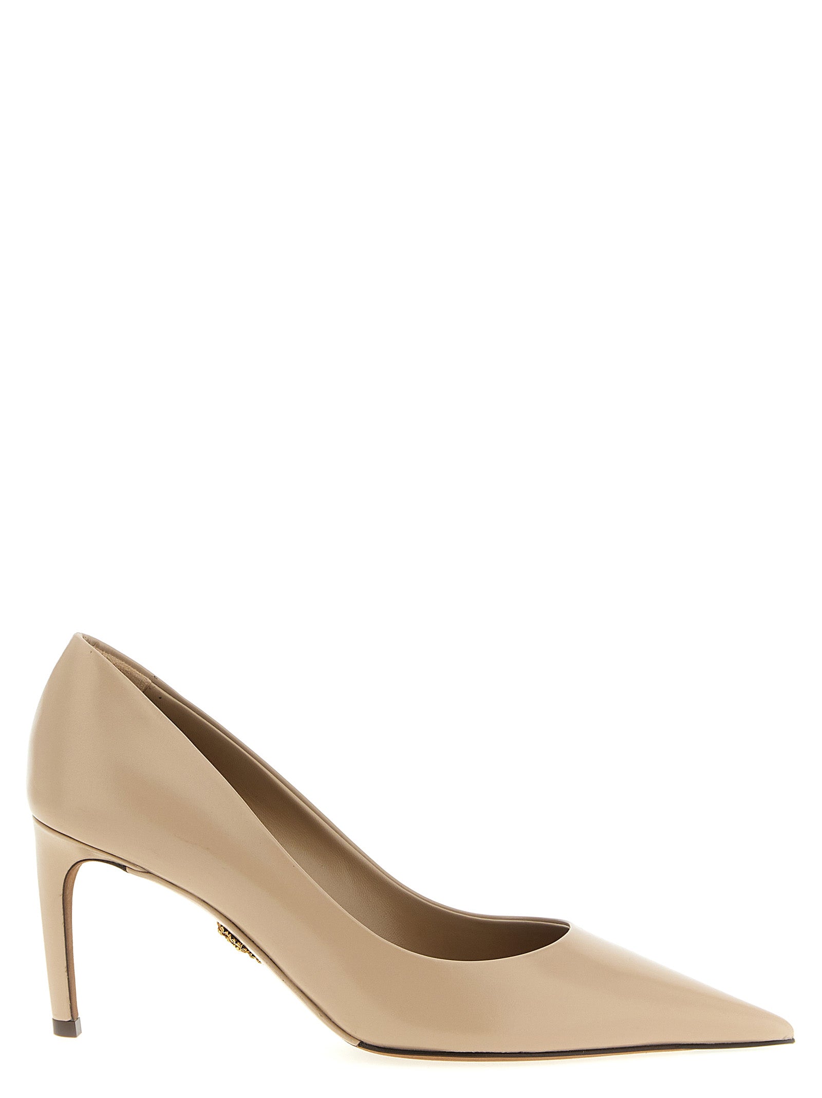 Dolce & Gabbana Beige Calfskin High Heel Pumps Curated Luxury Accessories by Orvyn