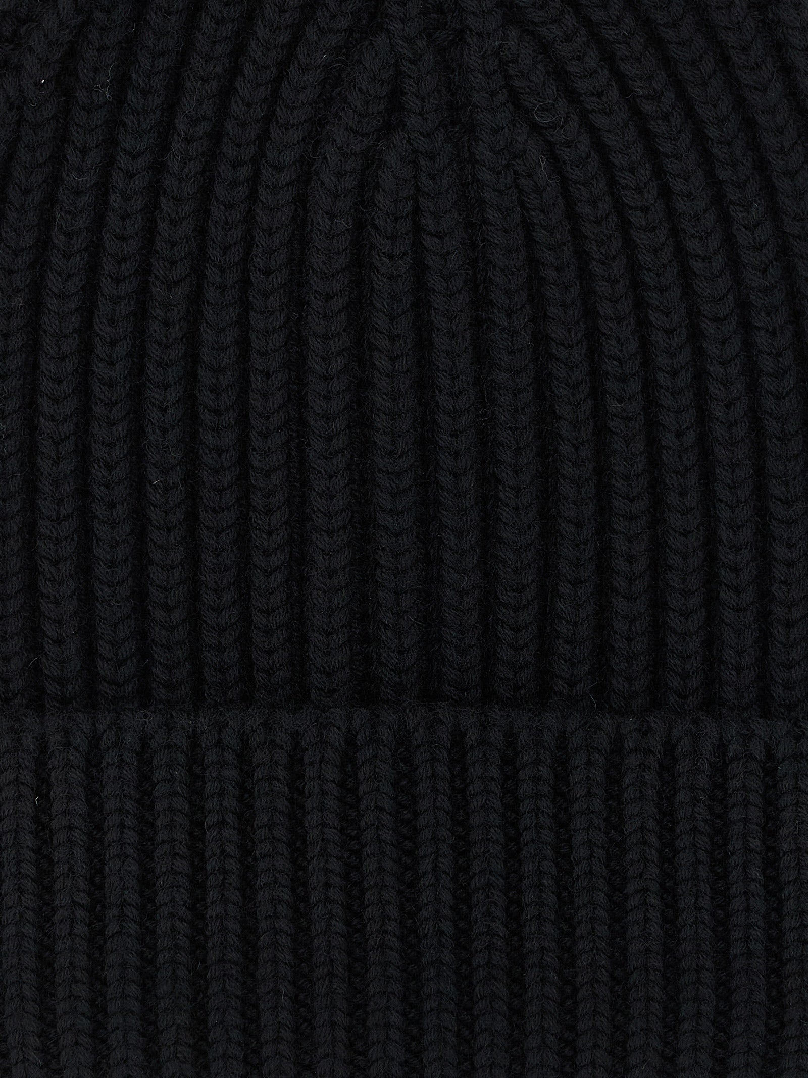 Dolce & Gabbana Black Wool Beanie schwarz