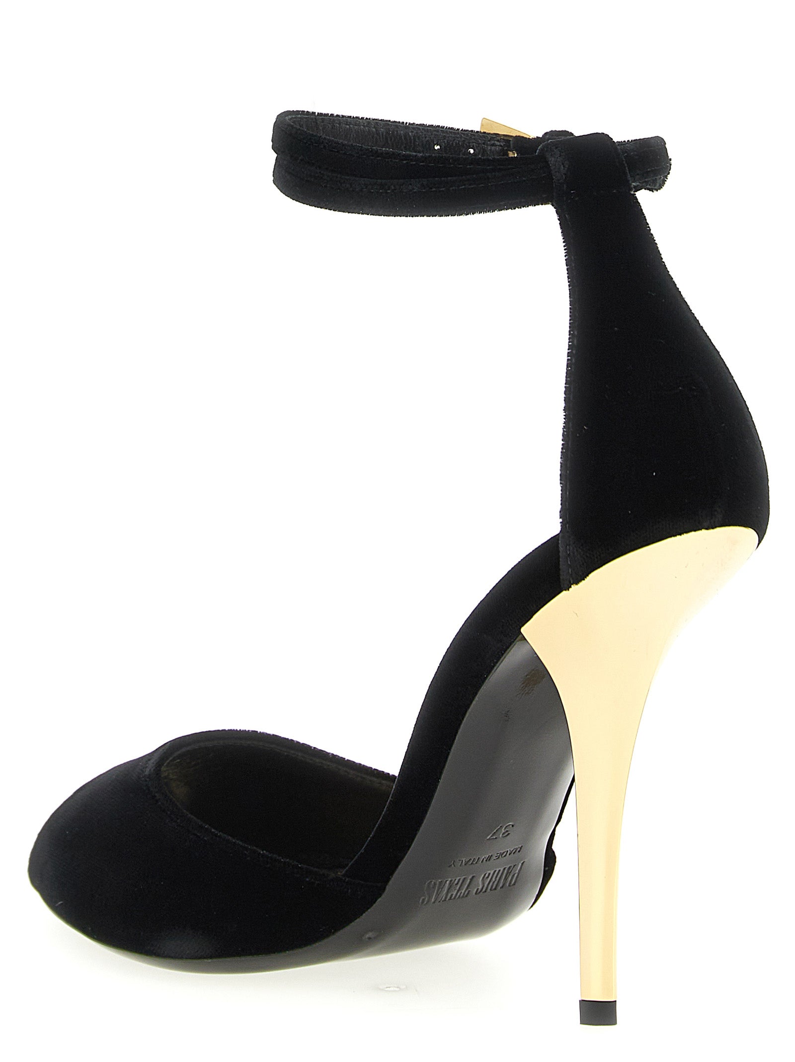 Paris Texas Black Viscose Stiletto Heel Sandals Curated Luxury Accessories by Orvyn