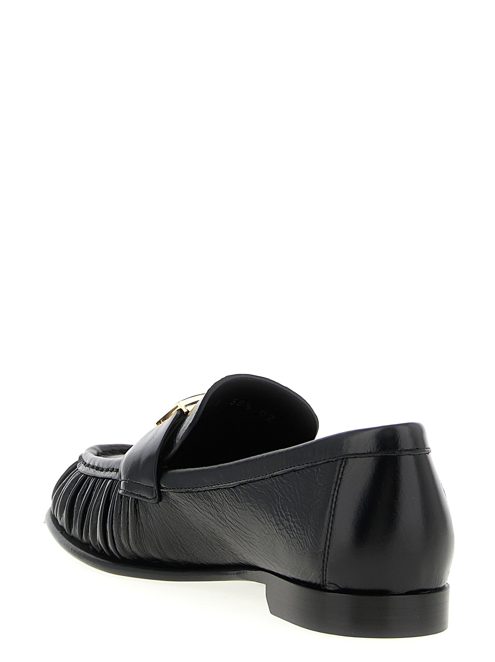 Fendi Black Lamb Leather Slip-On Loafers Curated Luxury Accessories by Orvyn
