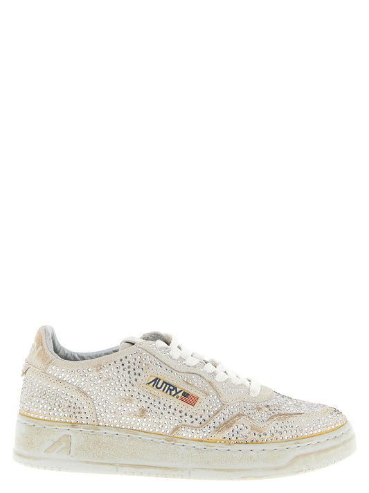 Autry Beige Cowhide Chunky Sneakers Curated Luxury Accessories by Orvyn