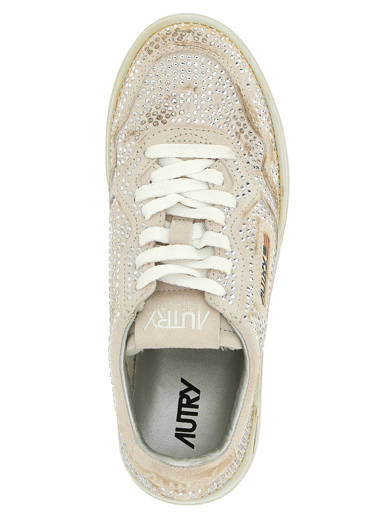 Autry Beige Cowhide Chunky Sneakers Curated Luxury Accessories by Orvyn