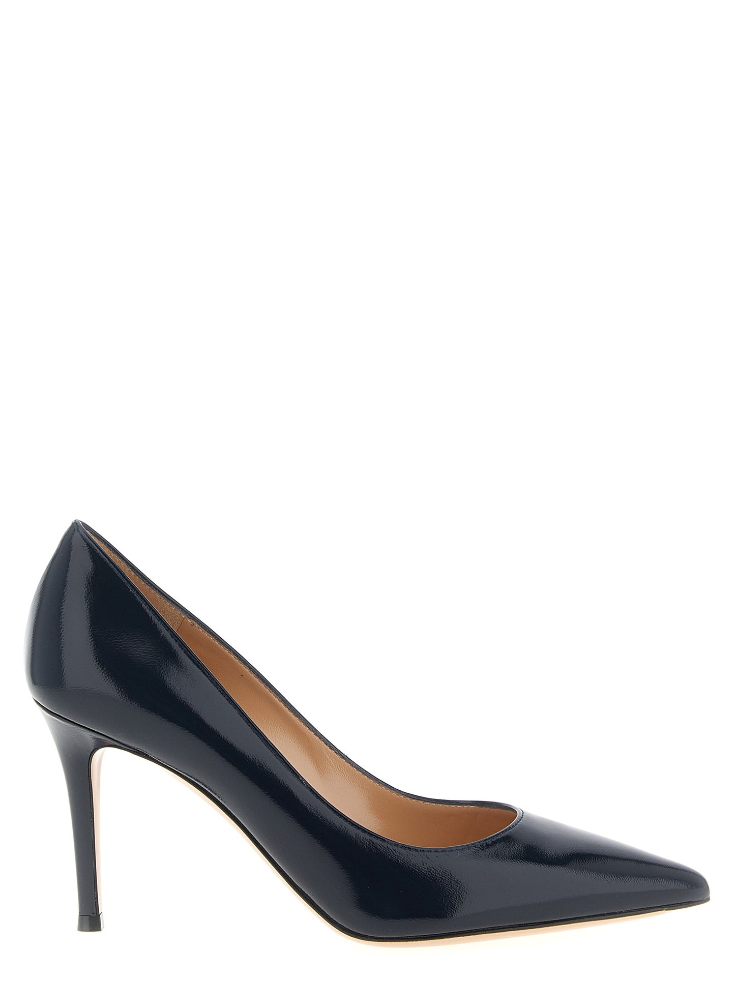 Gianvito Rossi Blue Lamb Leather High Heel Pumps Curated Luxury Accessories by Orvyn