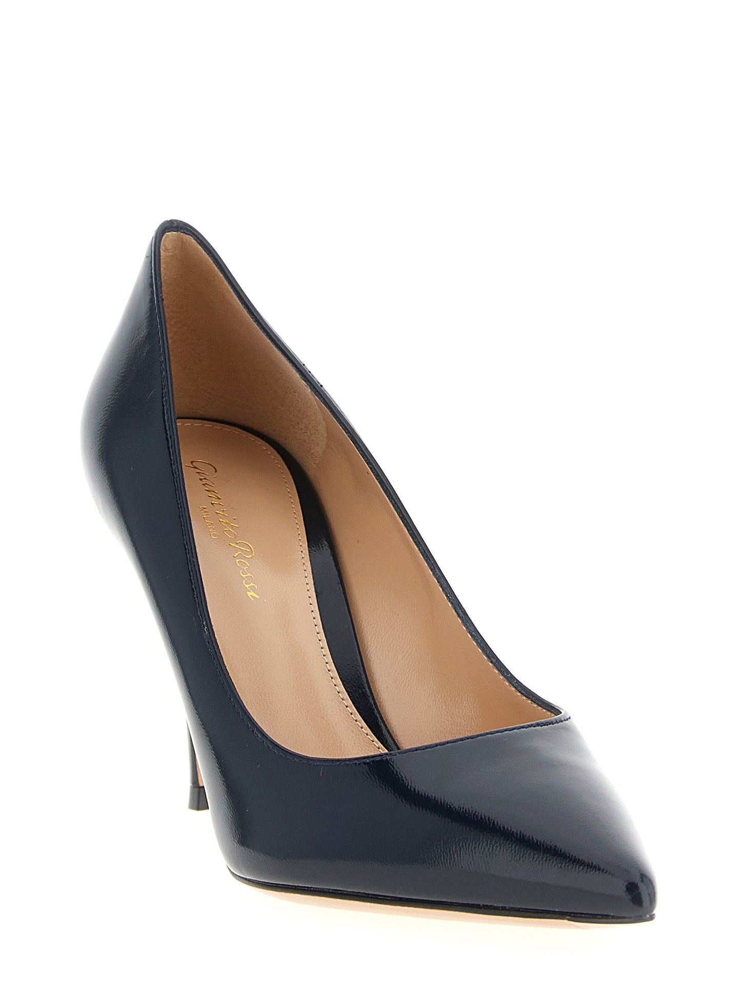 Gianvito Rossi Blue Lamb Leather High Heel Pumps Curated Luxury Accessories by Orvyn