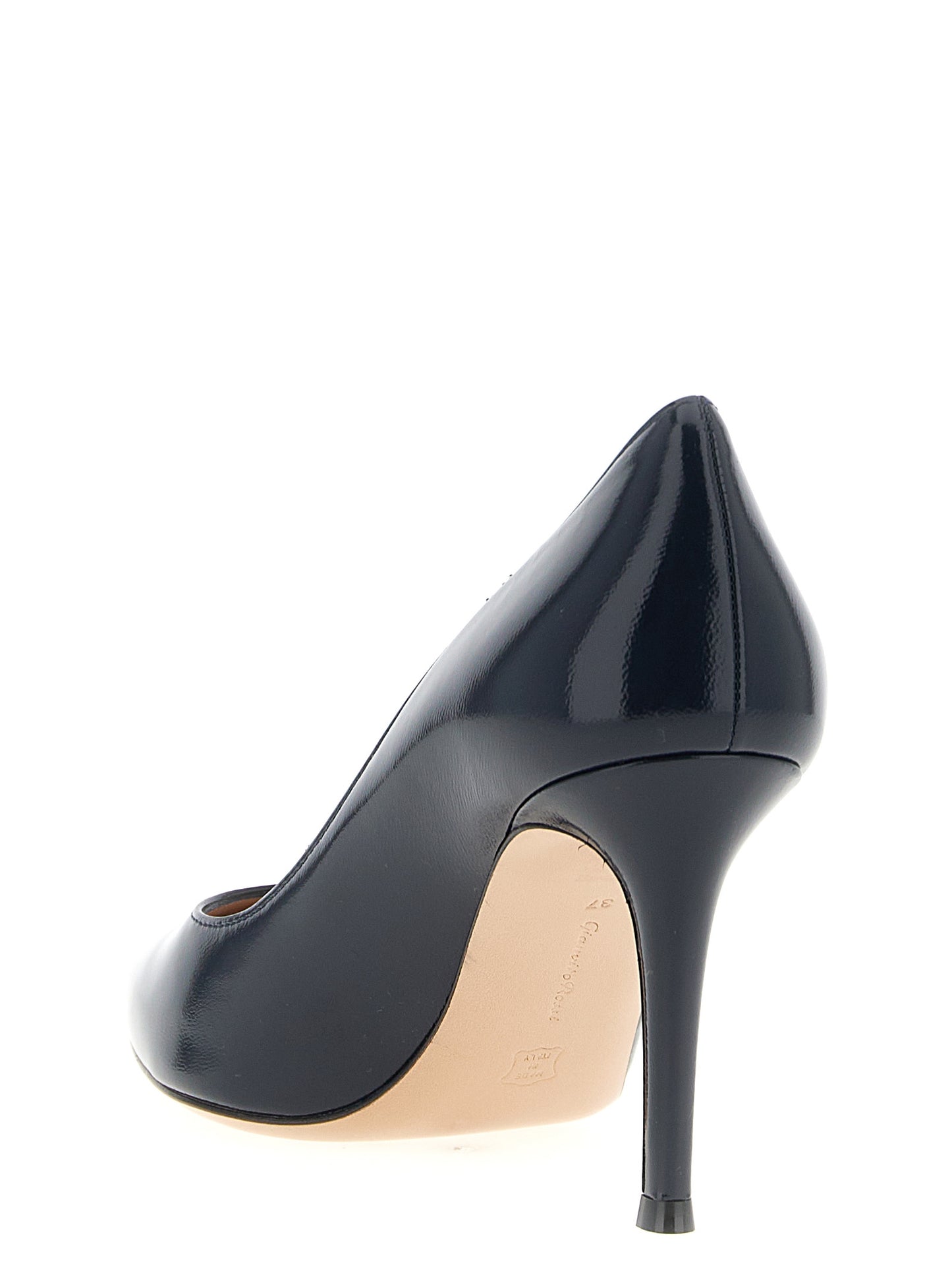 Gianvito Rossi Blue Lamb Leather High Heel Pumps Curated Luxury Accessories by Orvyn