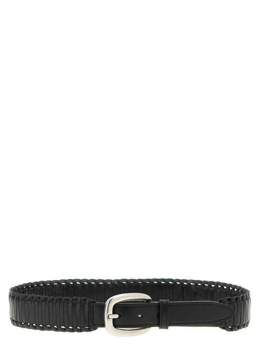 Golden Goose Black Cowhide Regular Belt Curated Luxury Accessories by Orvyn