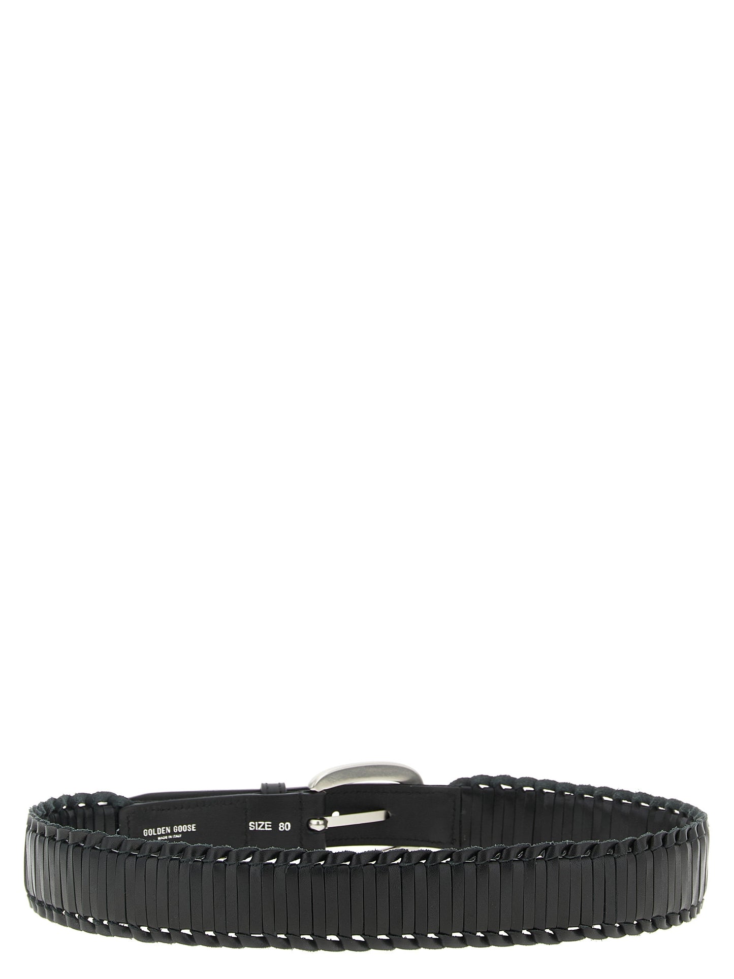 Golden Goose Black Cowhide Regular Belt Curated Luxury Accessories by Orvyn