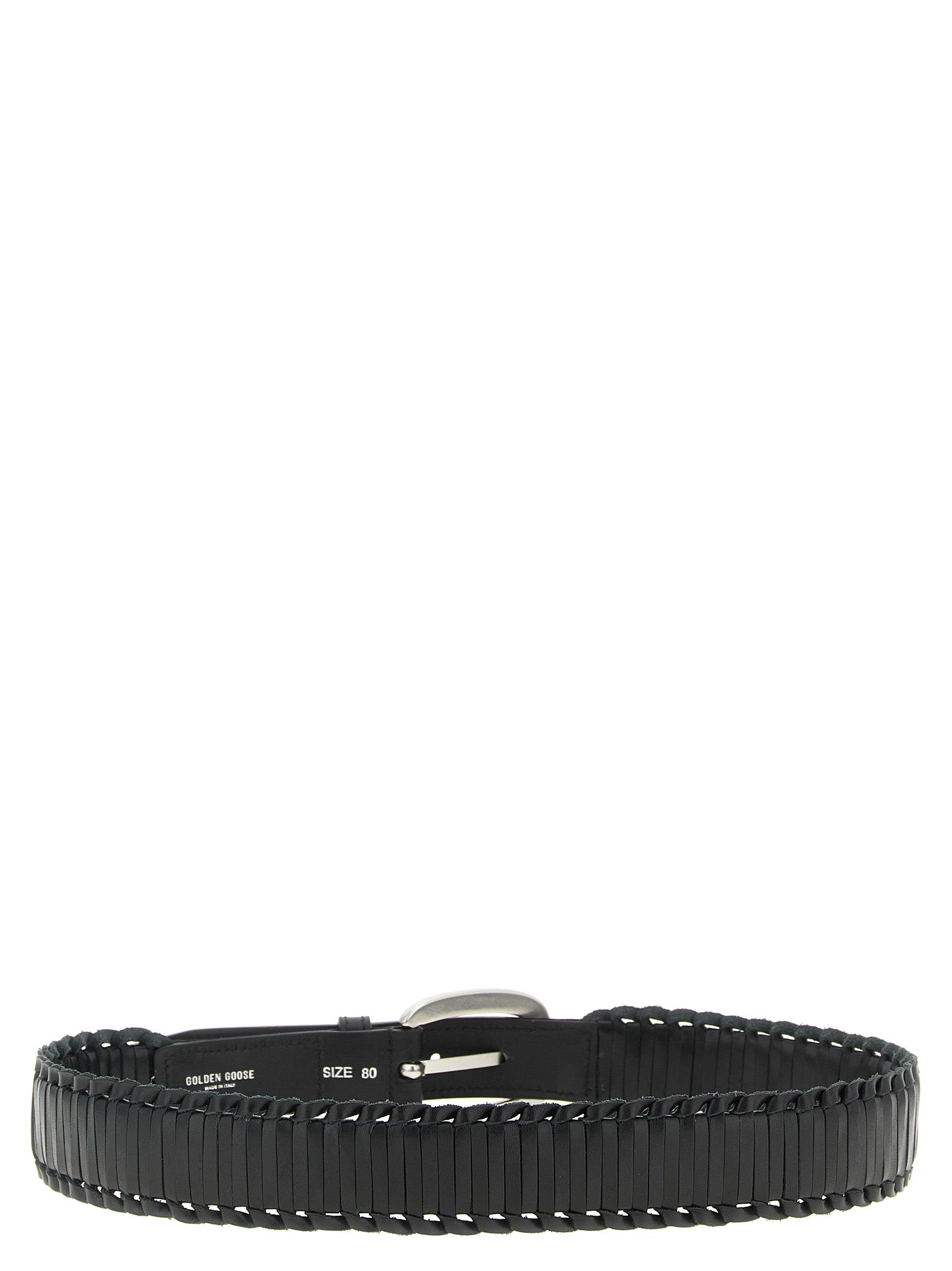 Golden Goose Black Cowhide Regular Belt Curated Luxury Accessories by Orvyn