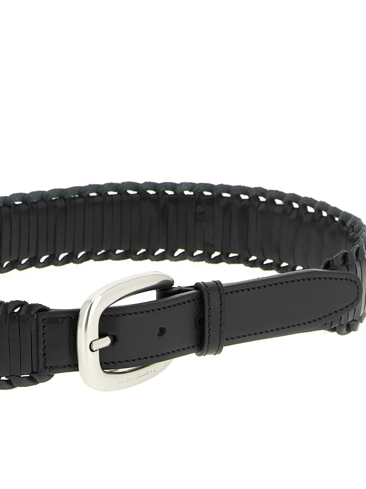 Golden Goose Black Cowhide Regular Belt Curated Luxury Accessories by Orvyn