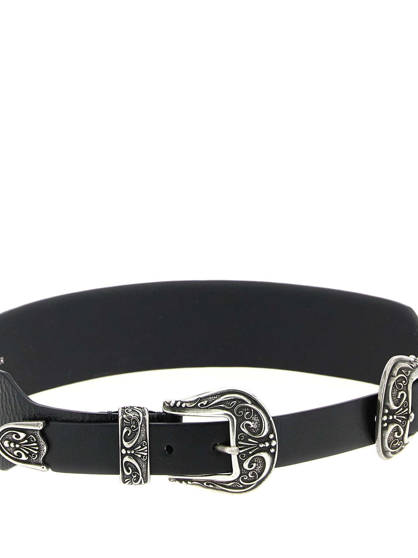 Golden Goose Black Cowhide Regular Belt Curated Luxury Accessories by Orvyn