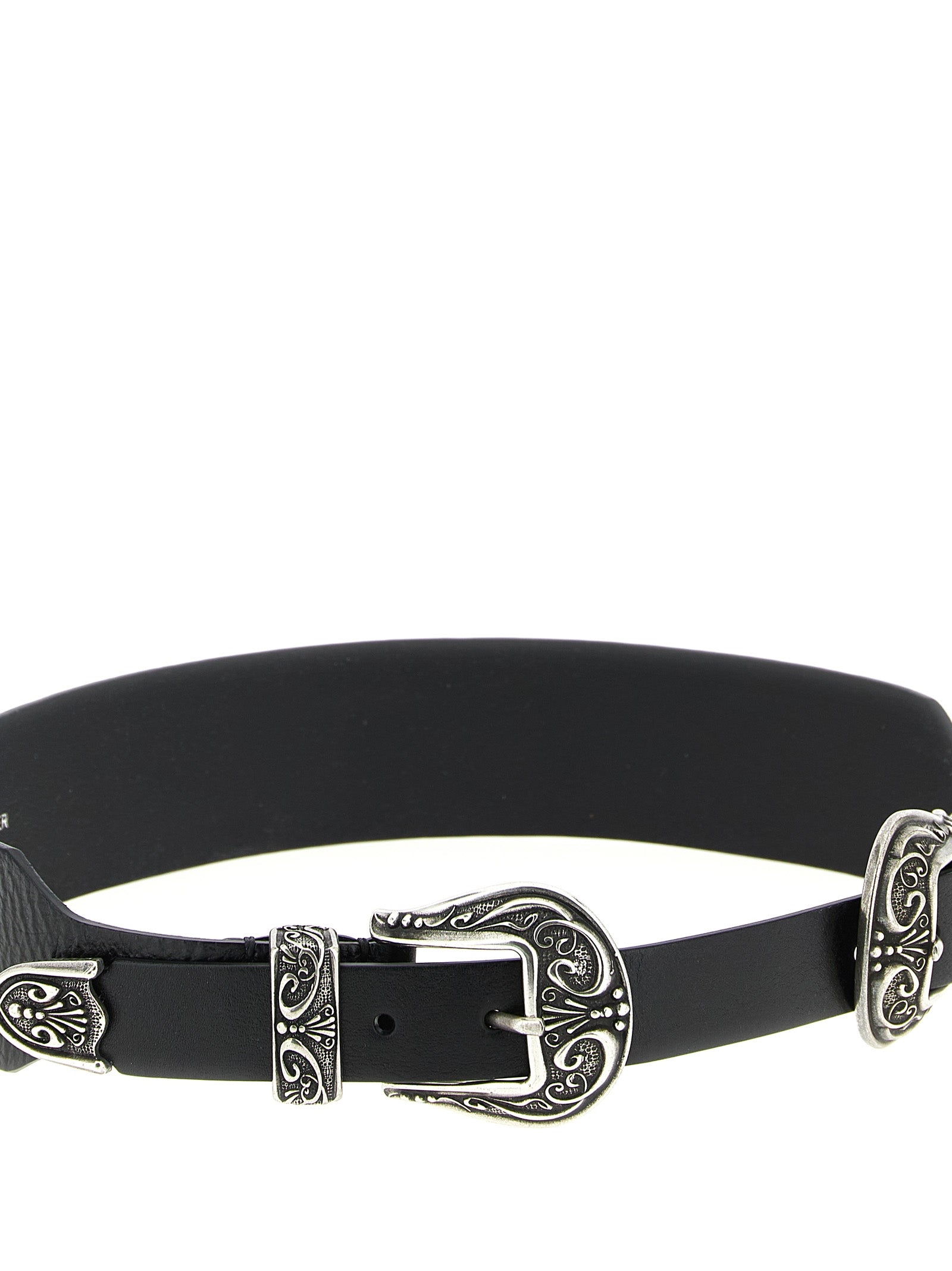 Golden Goose Black Cowhide Regular Belt Curated Luxury Accessories by Orvyn