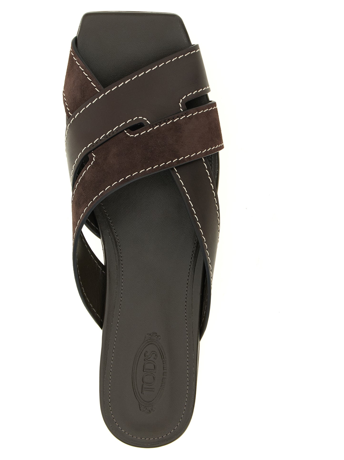 Tod's Brown Calfskin Slides Curated Luxury Accessories by Orvyn