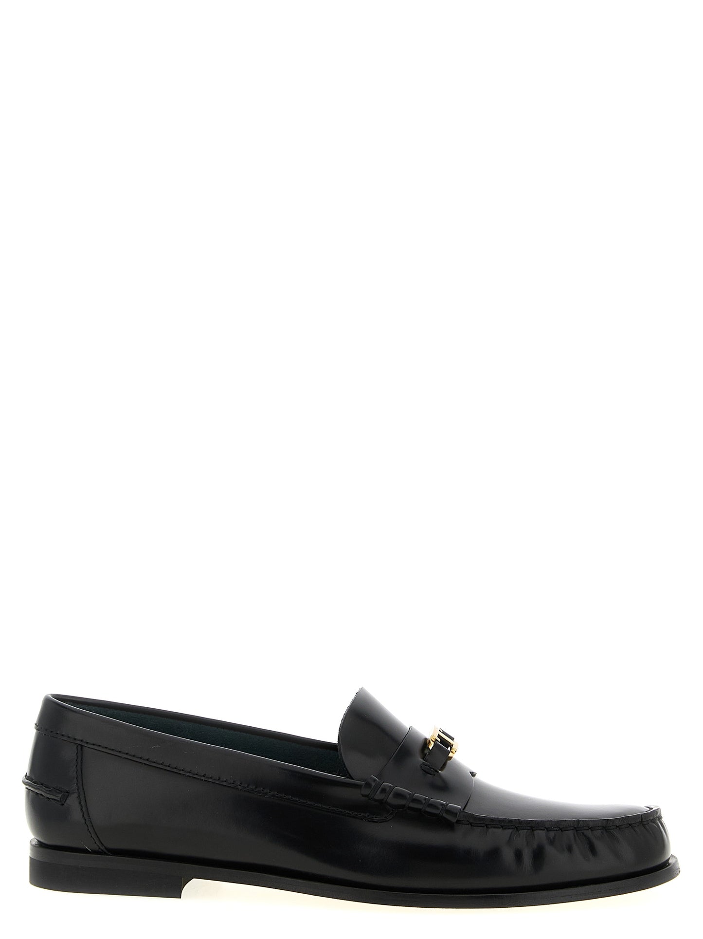 Tod's Black Calfskin Slip-On Loafers Curated Luxury Accessories by Orvyn