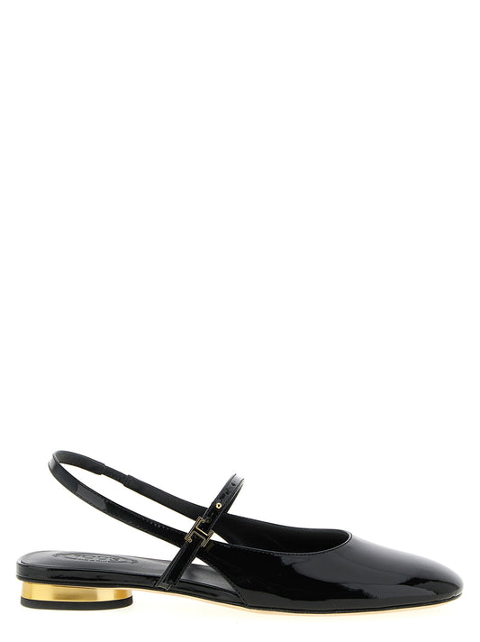 Tod's Black Calfskin Ballet Flats Curated Luxury Accessories by Orvyn