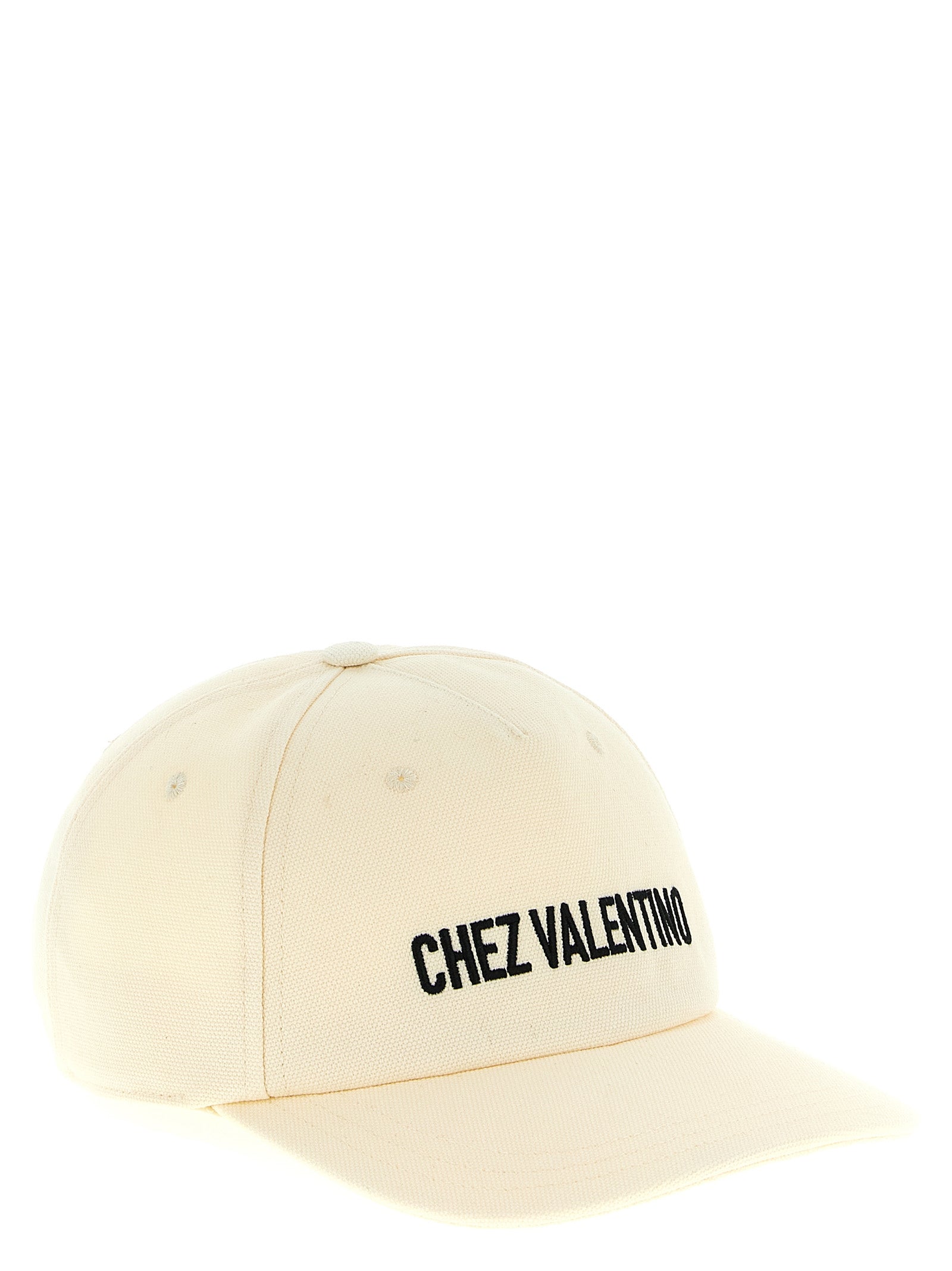 Valentino Garavani Beige Cotton Cap (Baseball Hat) Curated Luxury Accessories by Orvyn