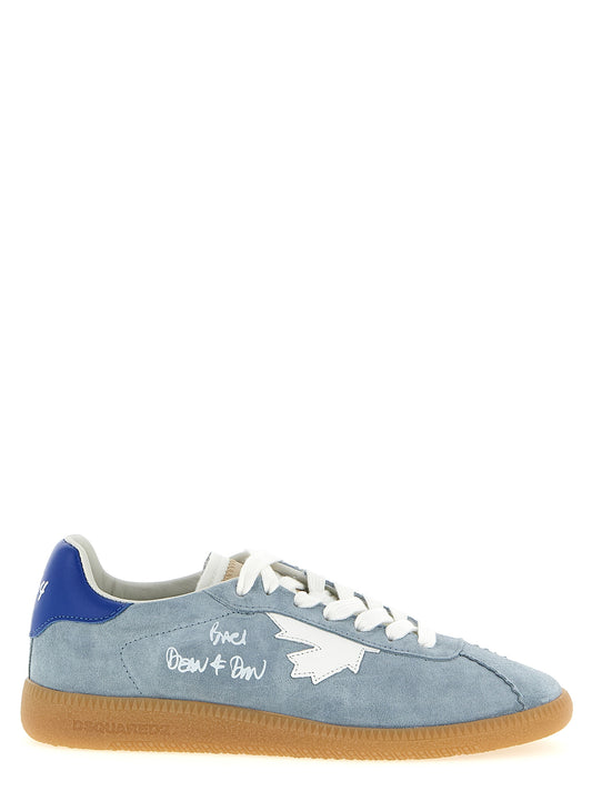 Dsquared² Blue Calfskin Low Top Sneakers Curated Luxury Accessories by Orvyn