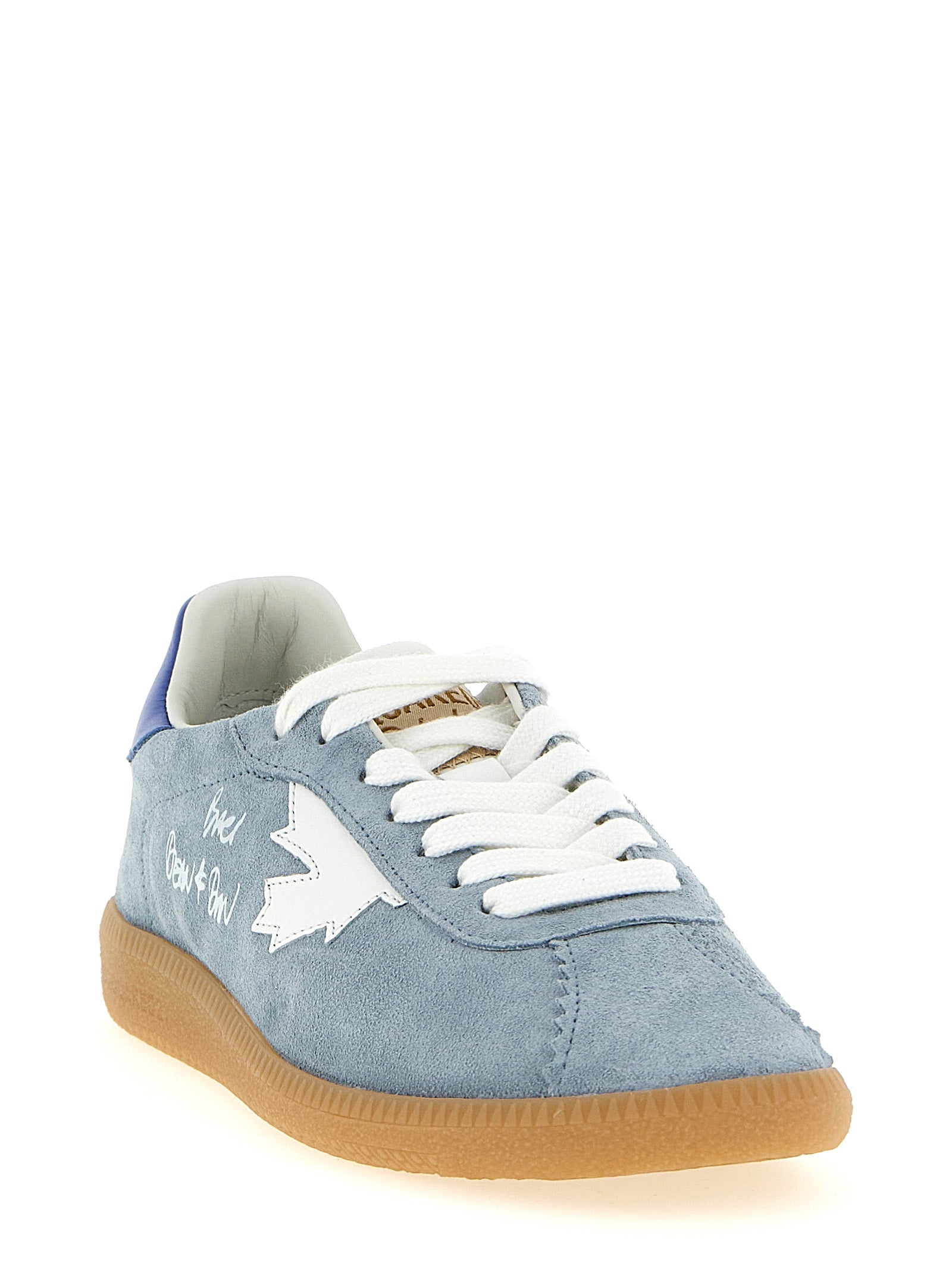 Dsquared² Blue Calfskin Low Top Sneakers Curated Luxury Accessories by Orvyn