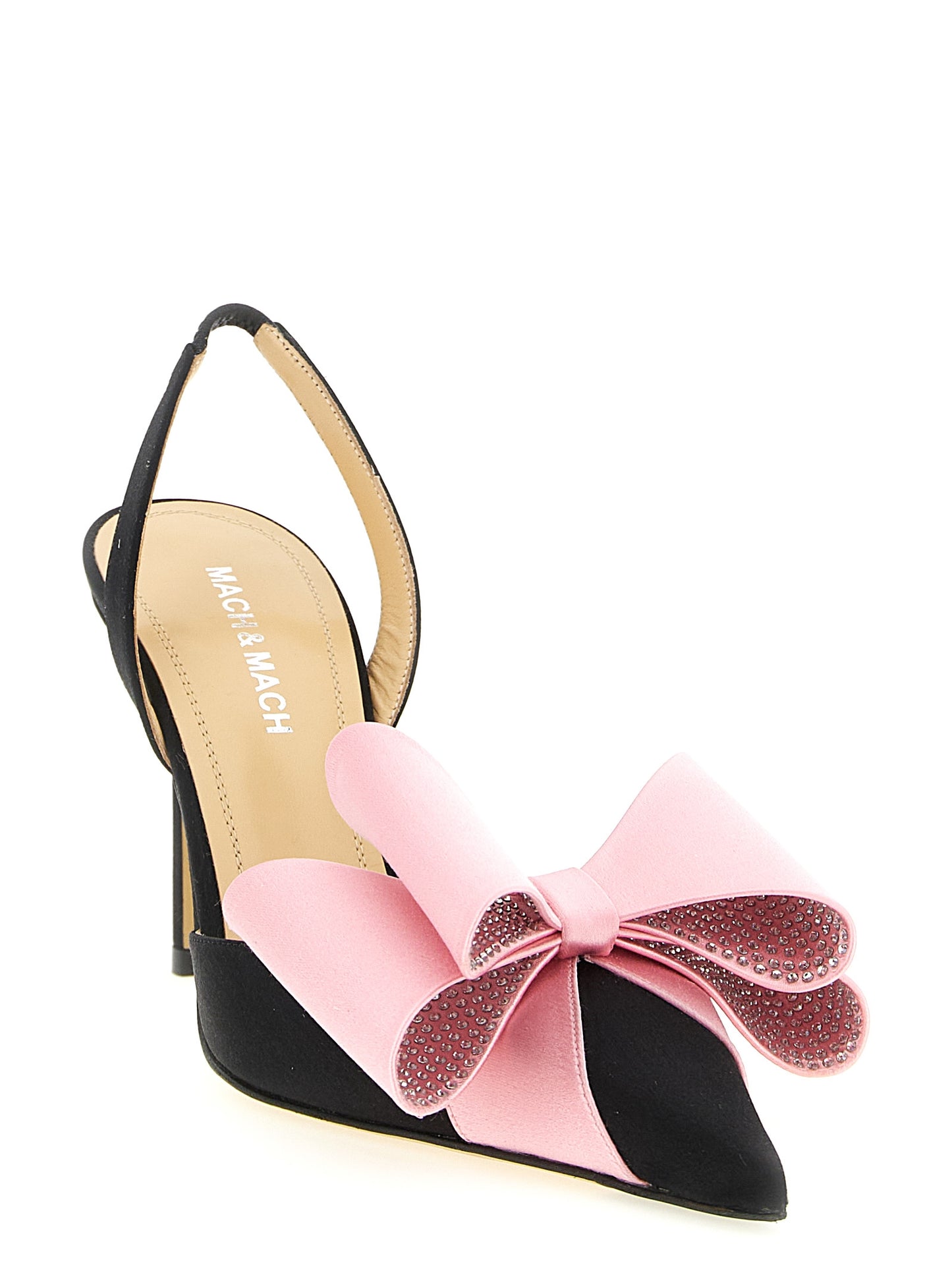 MACH & MACH Multicolor Satin High Heel Pumps Curated Luxury Accessories by Orvyn