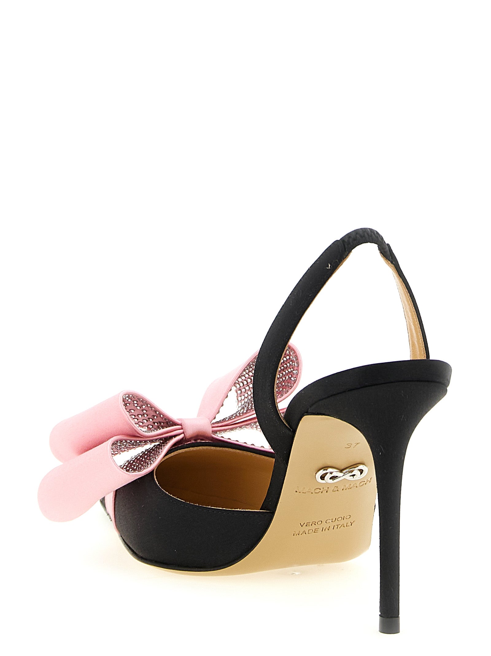 MACH & MACH Multicolor Satin High Heel Pumps Curated Luxury Accessories by Orvyn