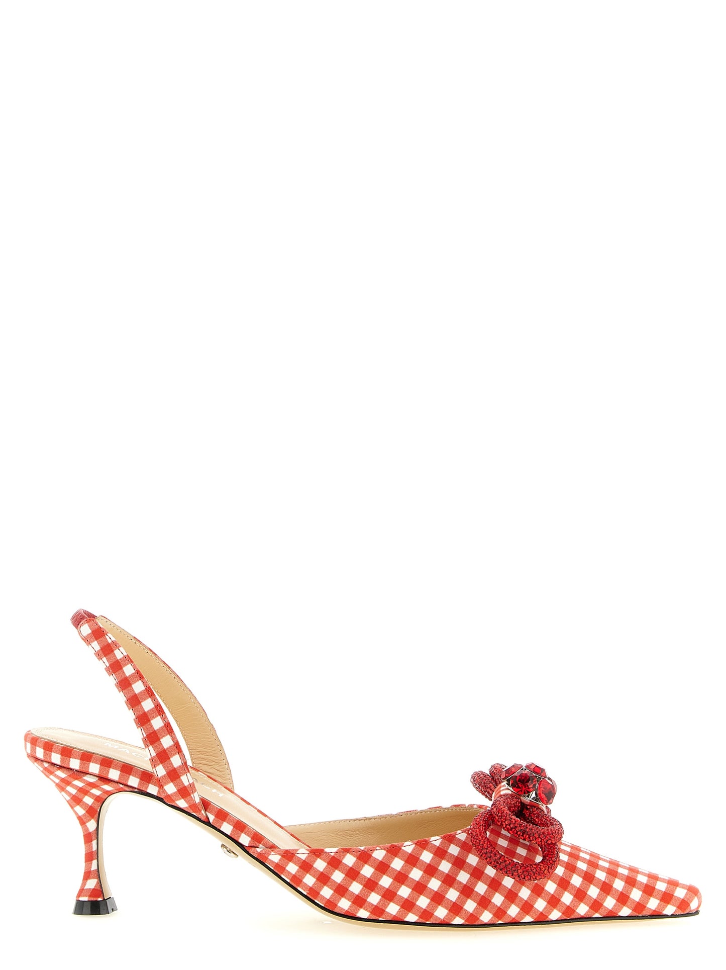 MACH & MACH Multicolor Cotton-Like Mid Heel Pumps Curated Luxury Accessories by Orvyn