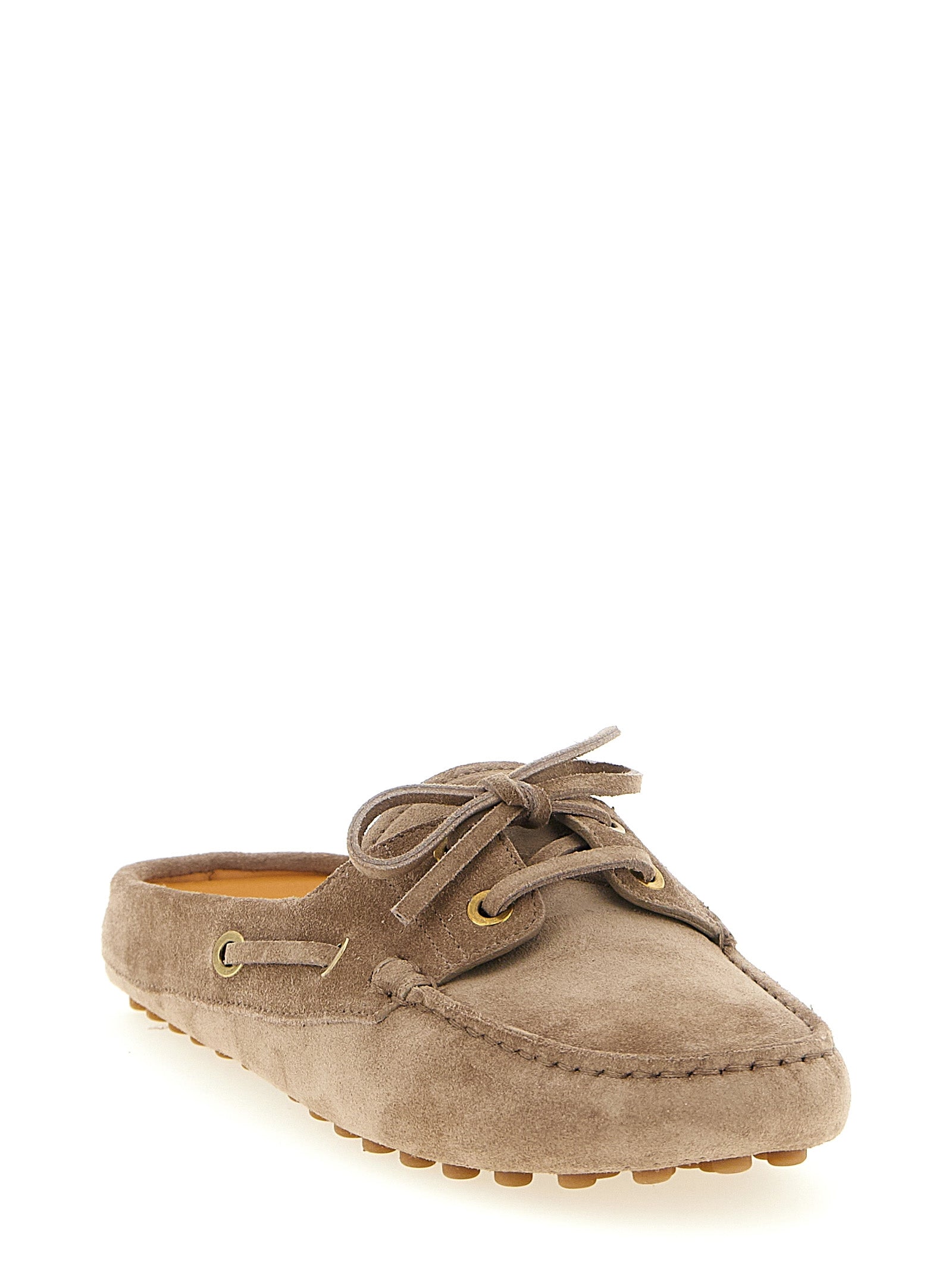 Tod's Beige Calfskin Flats Curated Luxury Accessories by Orvyn