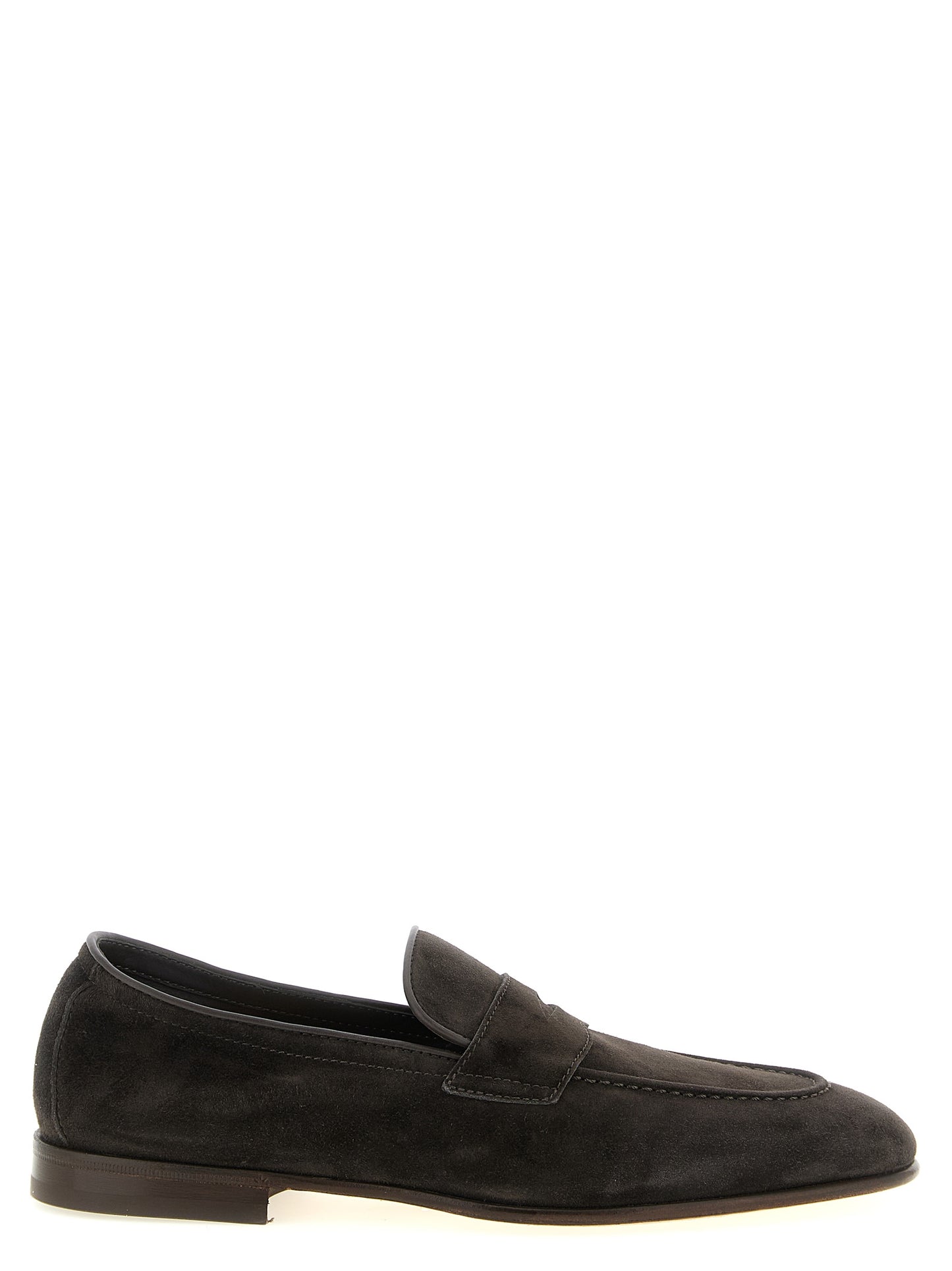 Brunello Cucinelli Brown Calfskin Slip-On Loafers Curated Luxury Accessories by Orvyn