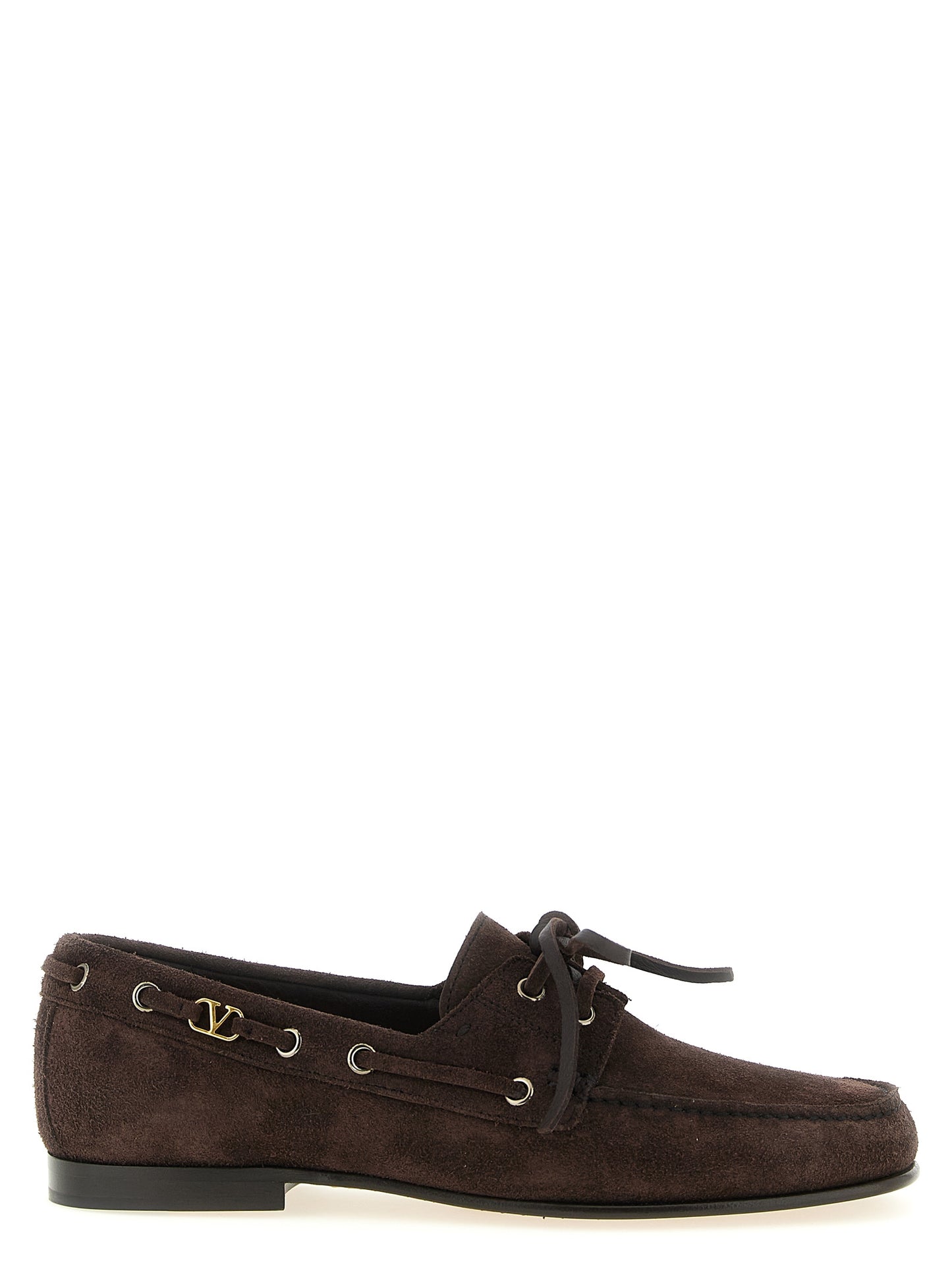 Valentino Garavani Brown Cowhide Slip-On Loafers Curated Luxury Accessories by Orvyn