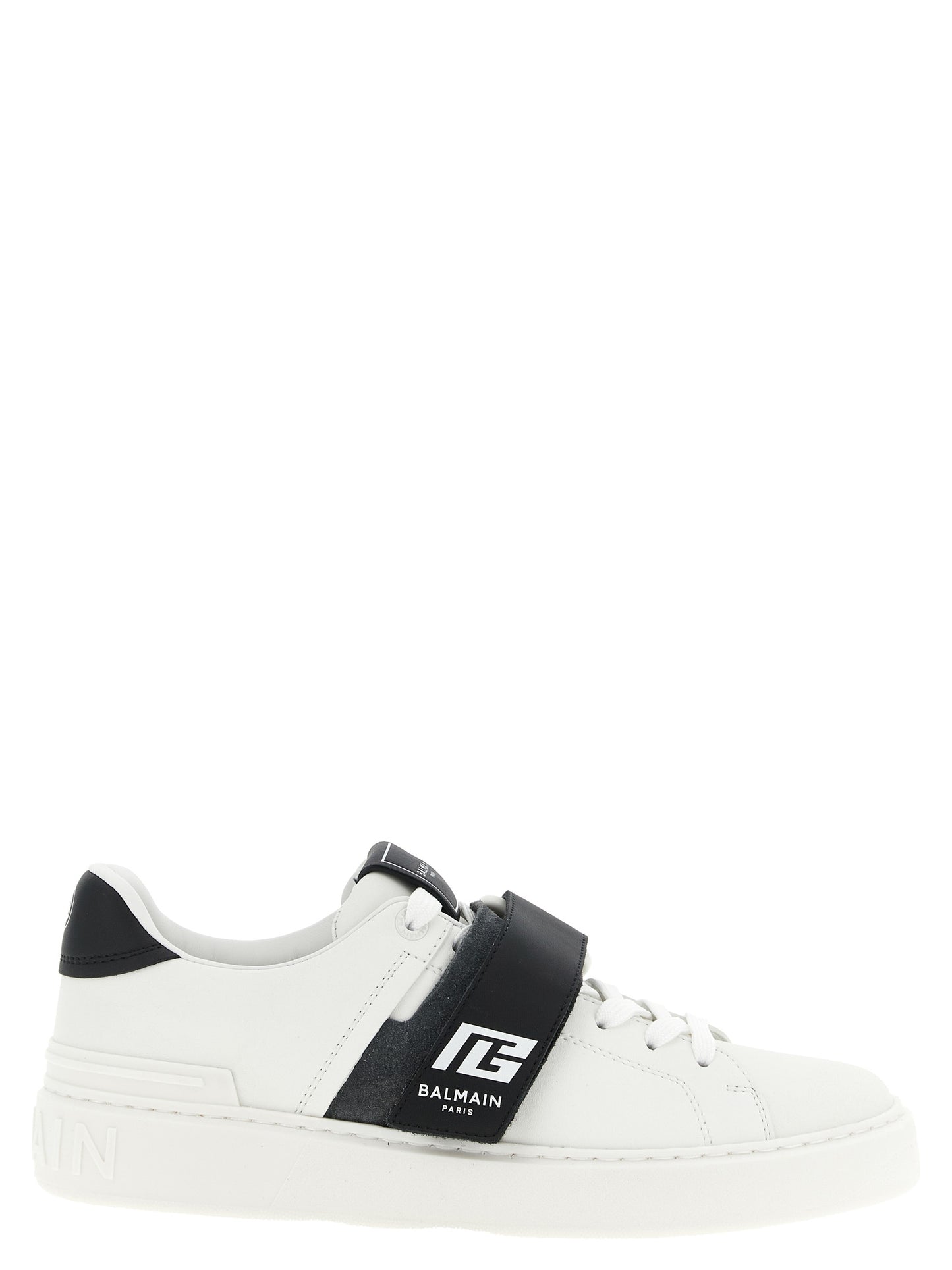 Balmain Bicolor Calfskin Low Top Sneakers Curated Luxury Accessories by Orvyn