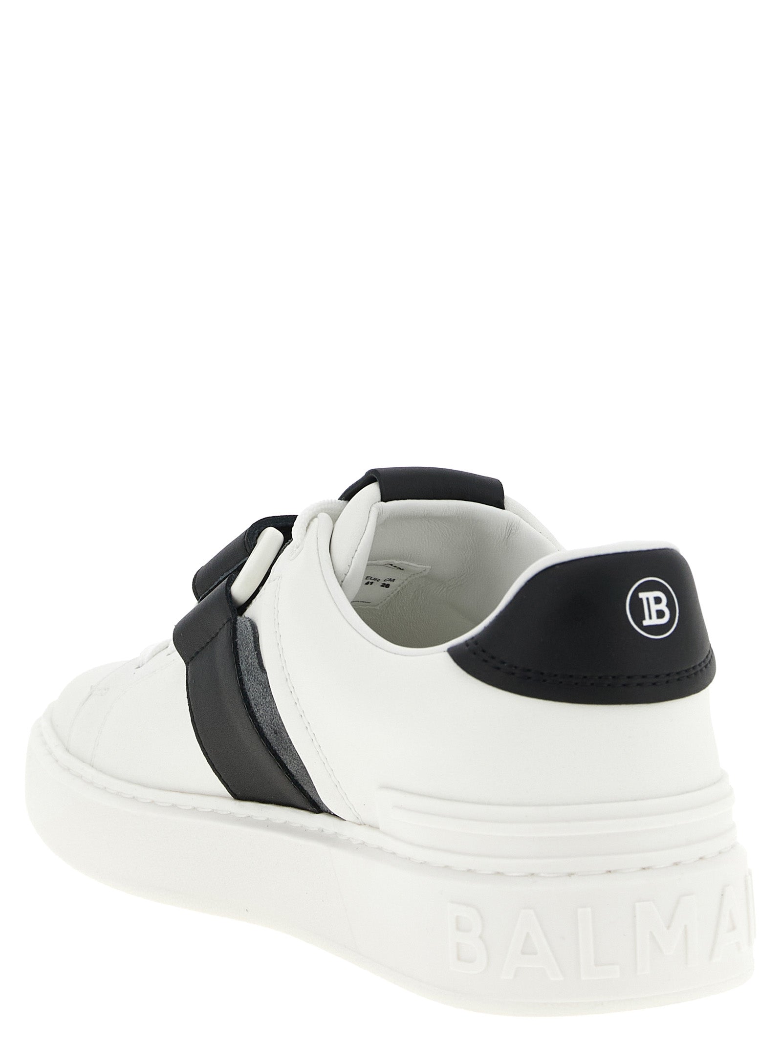 Balmain Bicolor Calfskin Low Top Sneakers Curated Luxury Accessories by Orvyn