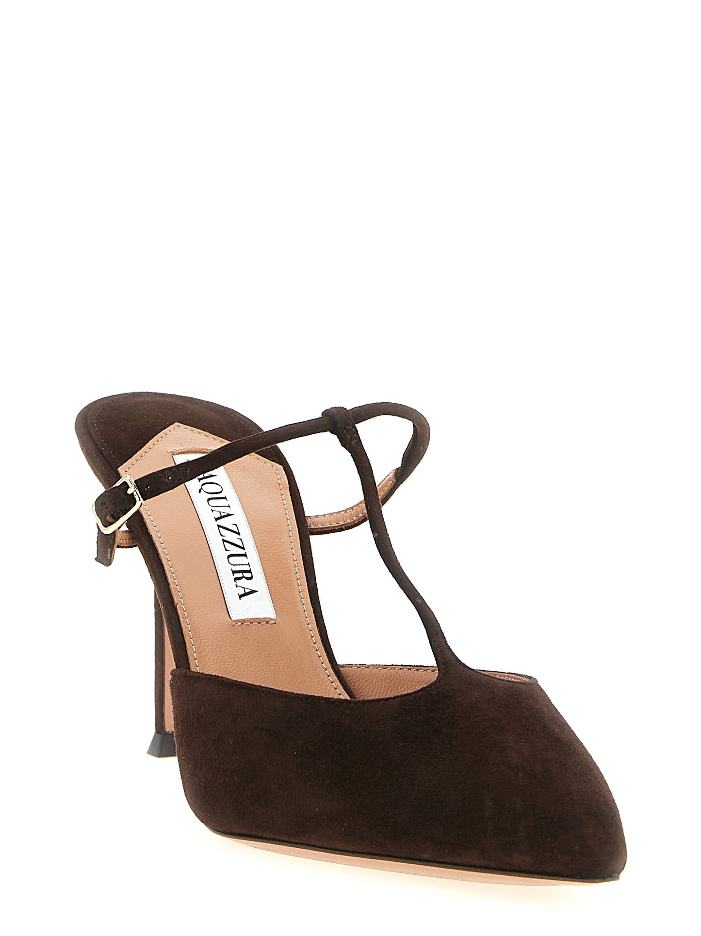 Aquazzura Brown Goatskin High Heel Pumps Curated Luxury Accessories by Orvyn
