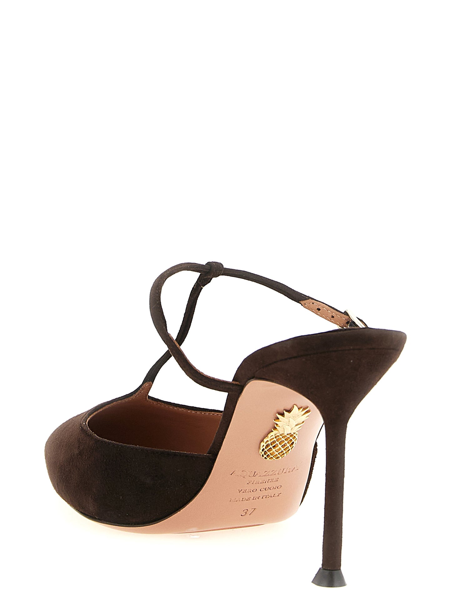 Aquazzura Brown Goatskin High Heel Pumps Curated Luxury Accessories by Orvyn
