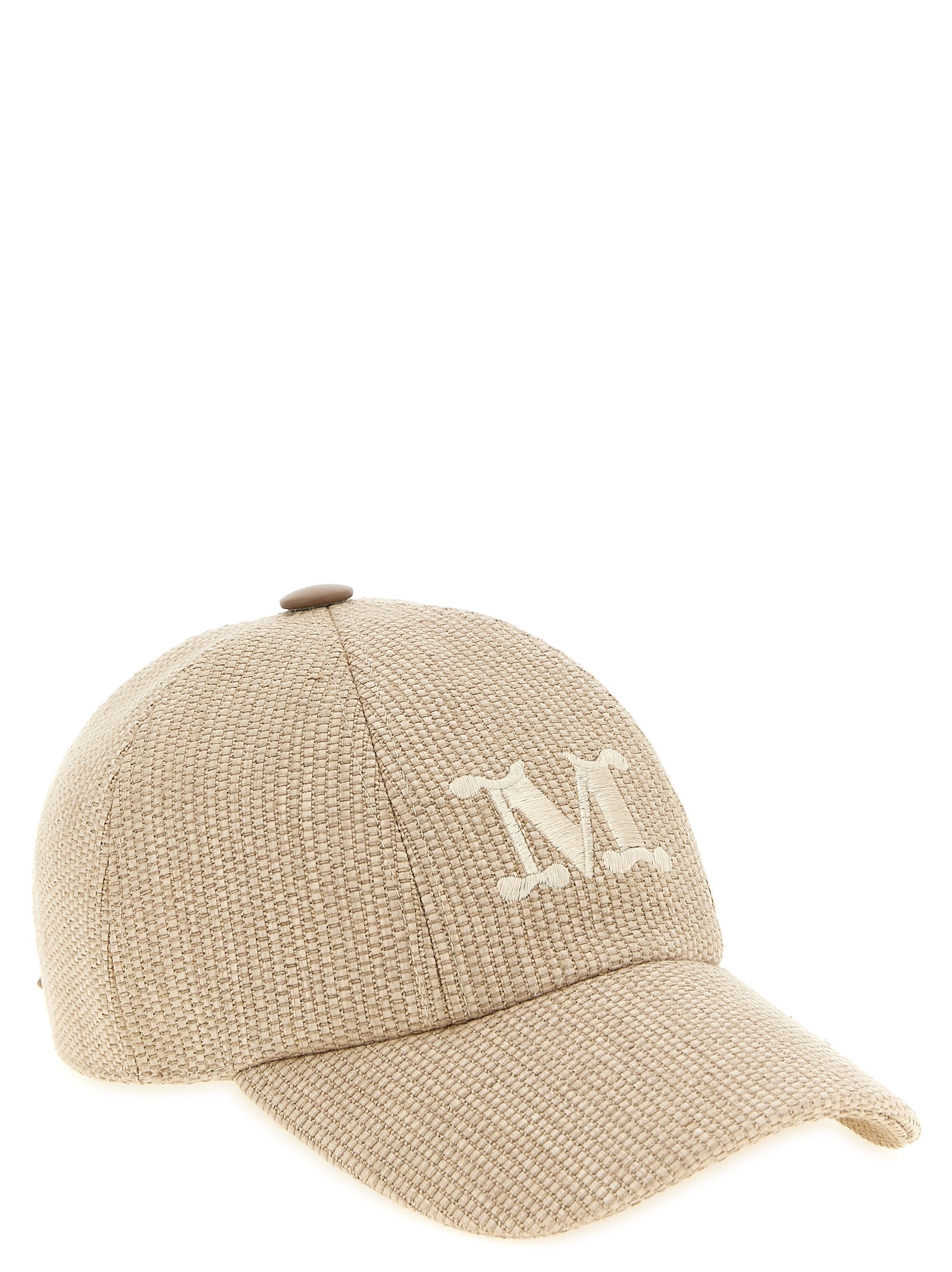 Max Mara Beige Cotton Cap (Baseball Hat) Curated Luxury Accessories by Orvyn