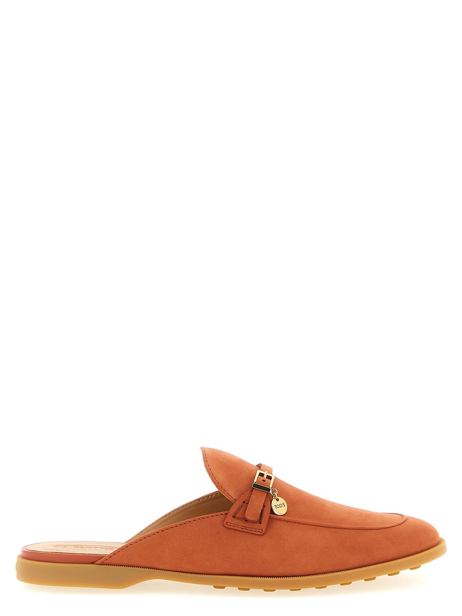 Tod's Orange Calfskin Mules Curated Luxury Accessories by Orvyn