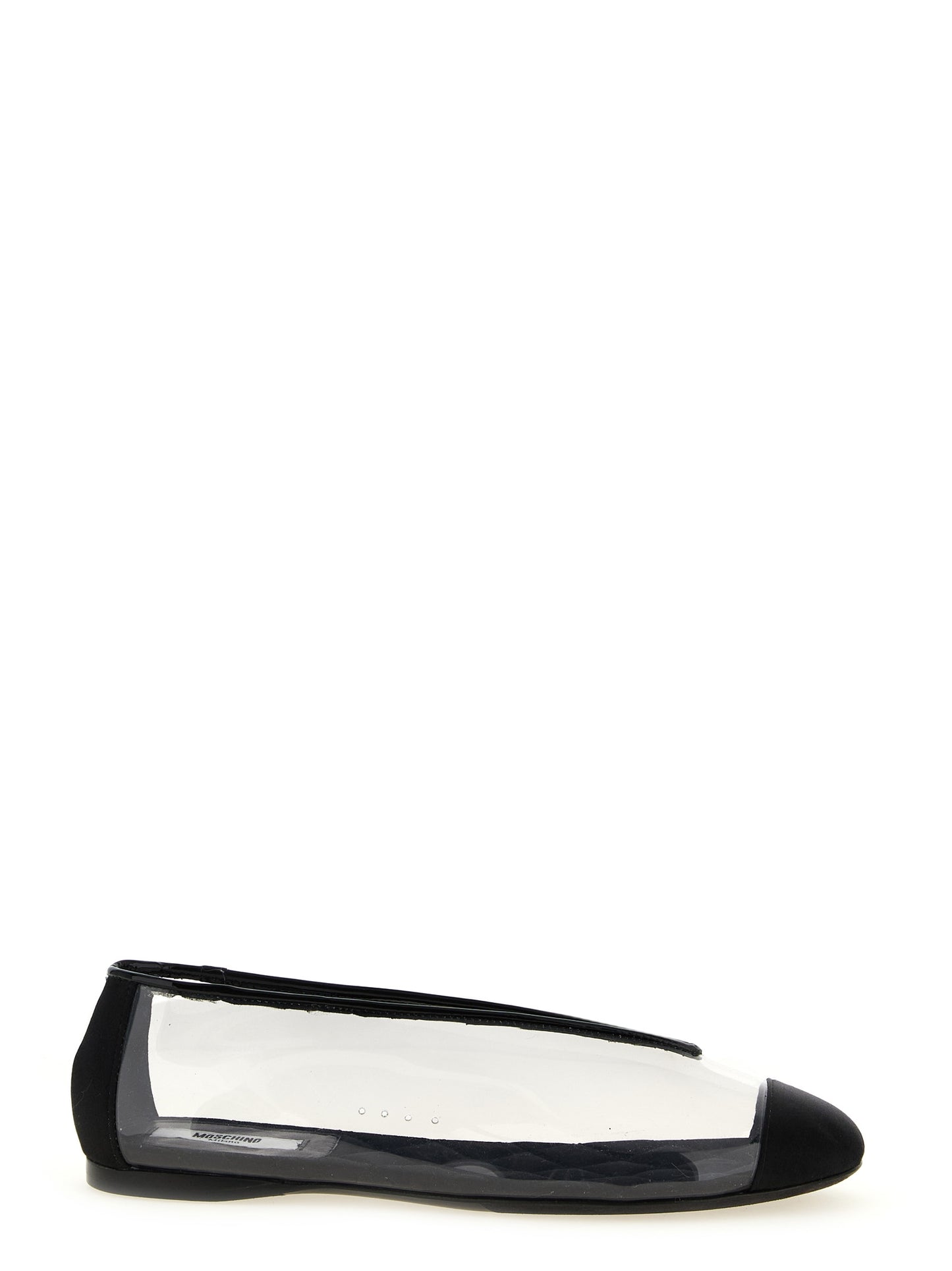 Moschino Black Pvc Ballet Flats Curated Luxury Accessories by Orvyn