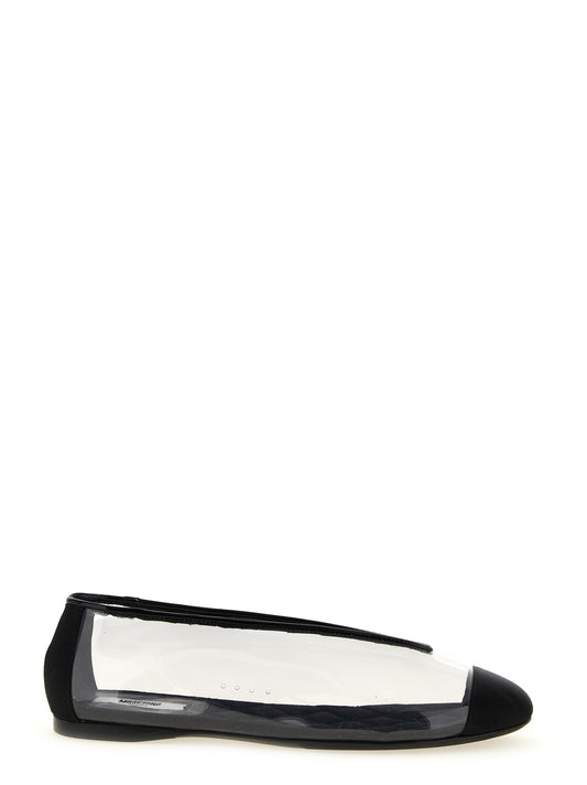 Moschino Black Pvc Ballet Flats Curated Luxury Accessories by Orvyn