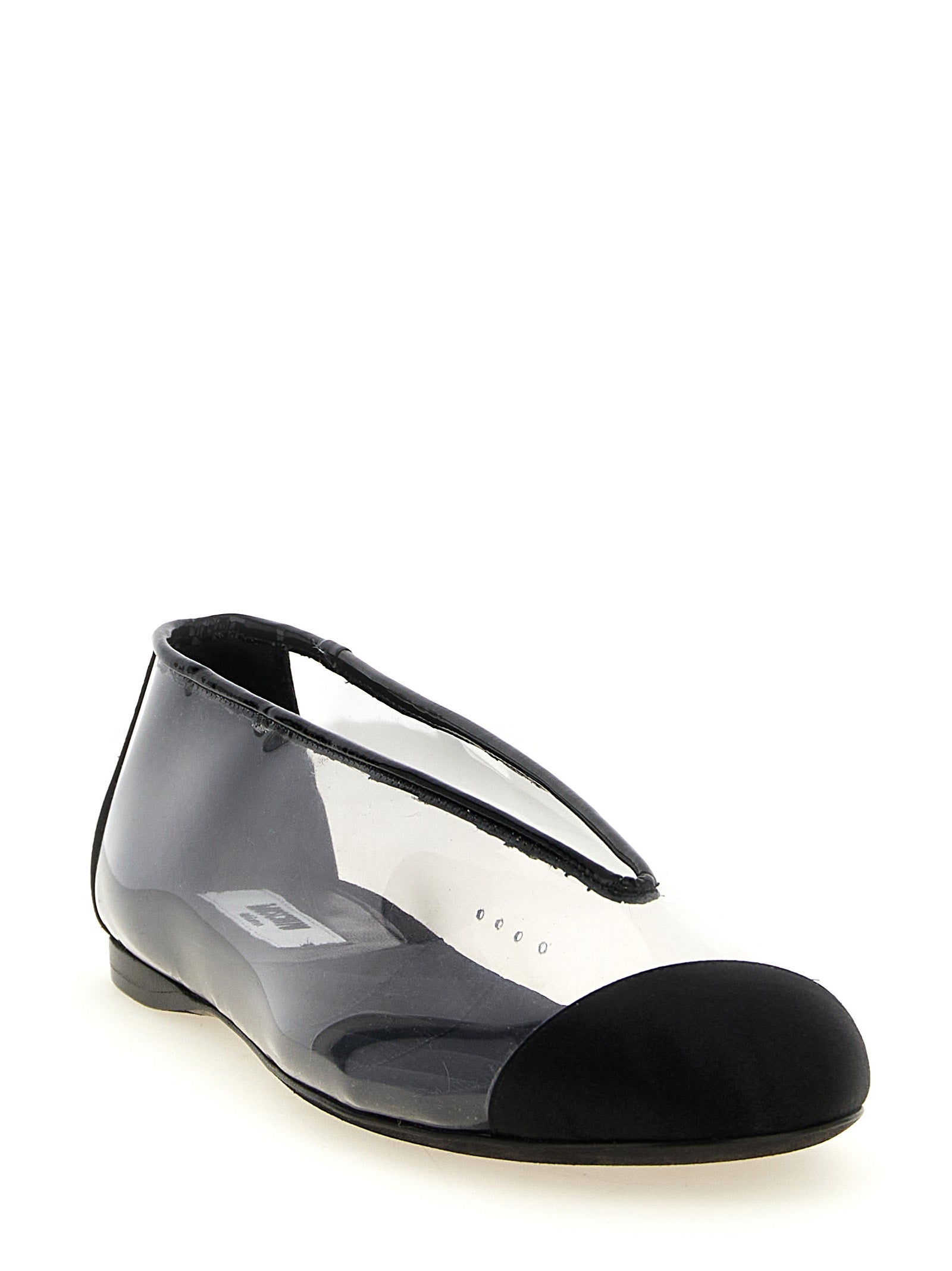 Moschino Black Pvc Ballet Flats Curated Luxury Accessories by Orvyn