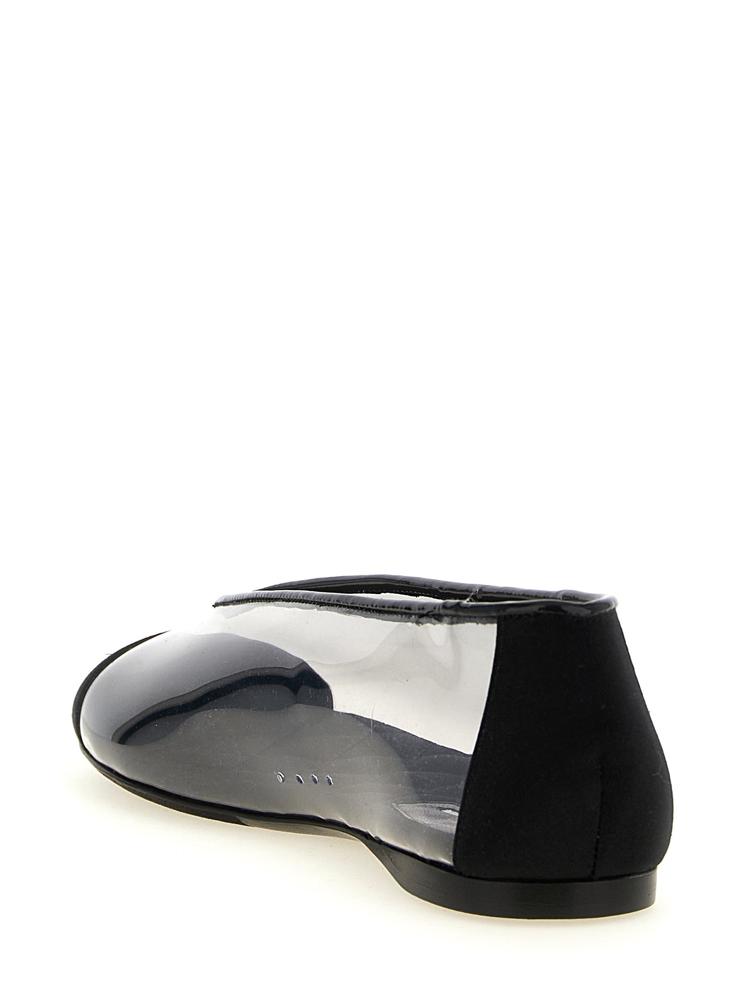 Moschino Black Pvc Ballet Flats Curated Luxury Accessories by Orvyn