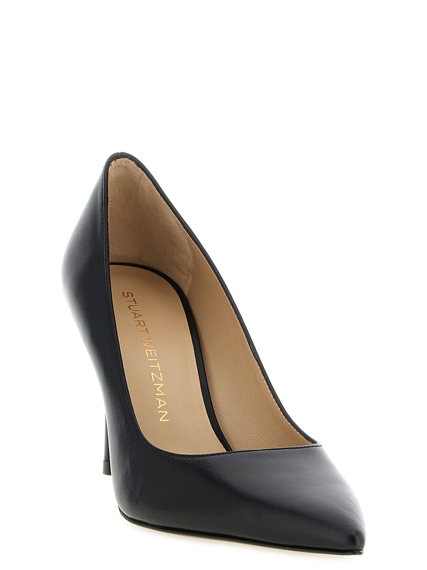Stuart Weitzman Black Calfskin High Heel Pumps Curated Luxury Accessories by Orvyn