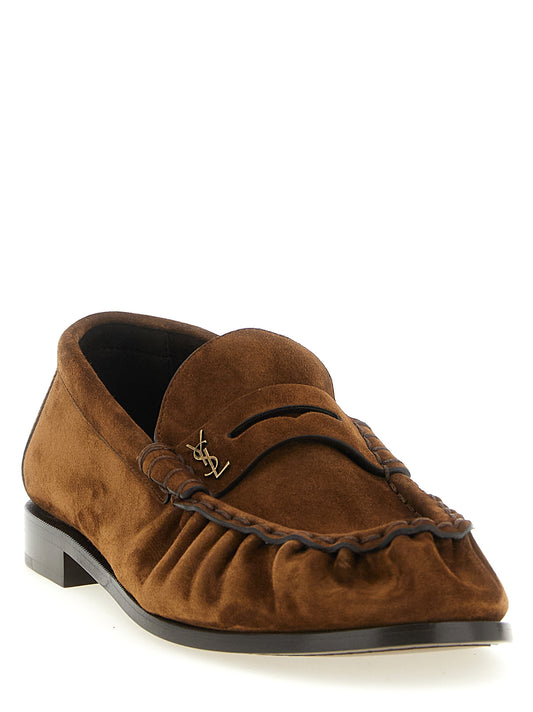 Saint Laurent Brown 'Le Loafer' Loafers braun