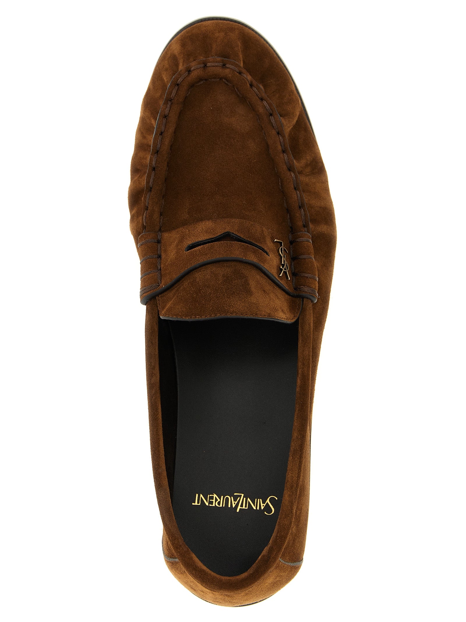 Saint Laurent Brown 'Le Loafer' Loafers braun