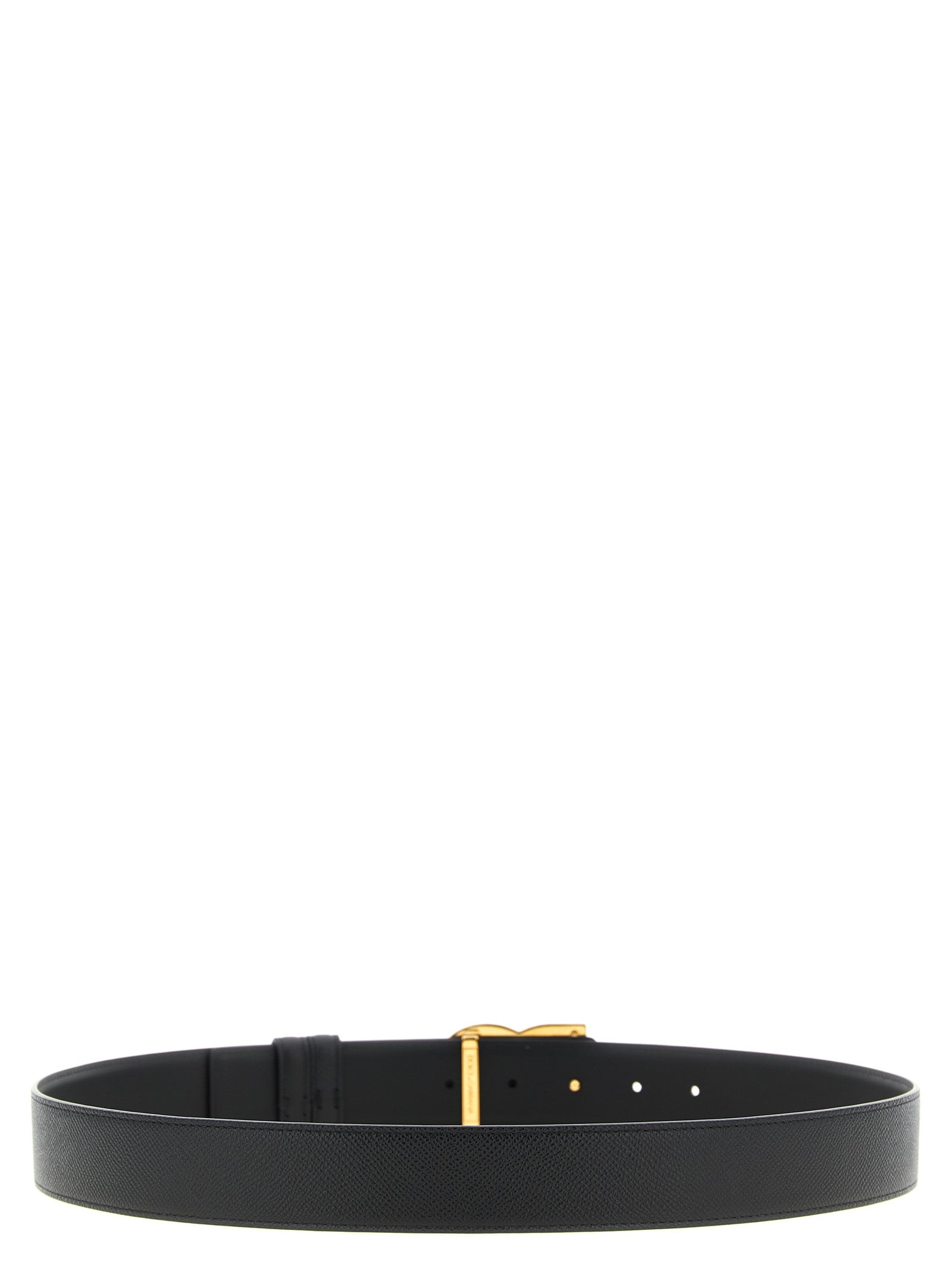 Dolce & Gabbana Black Calfskin Regular Belt Curated Luxury Accessories by Orvyn
