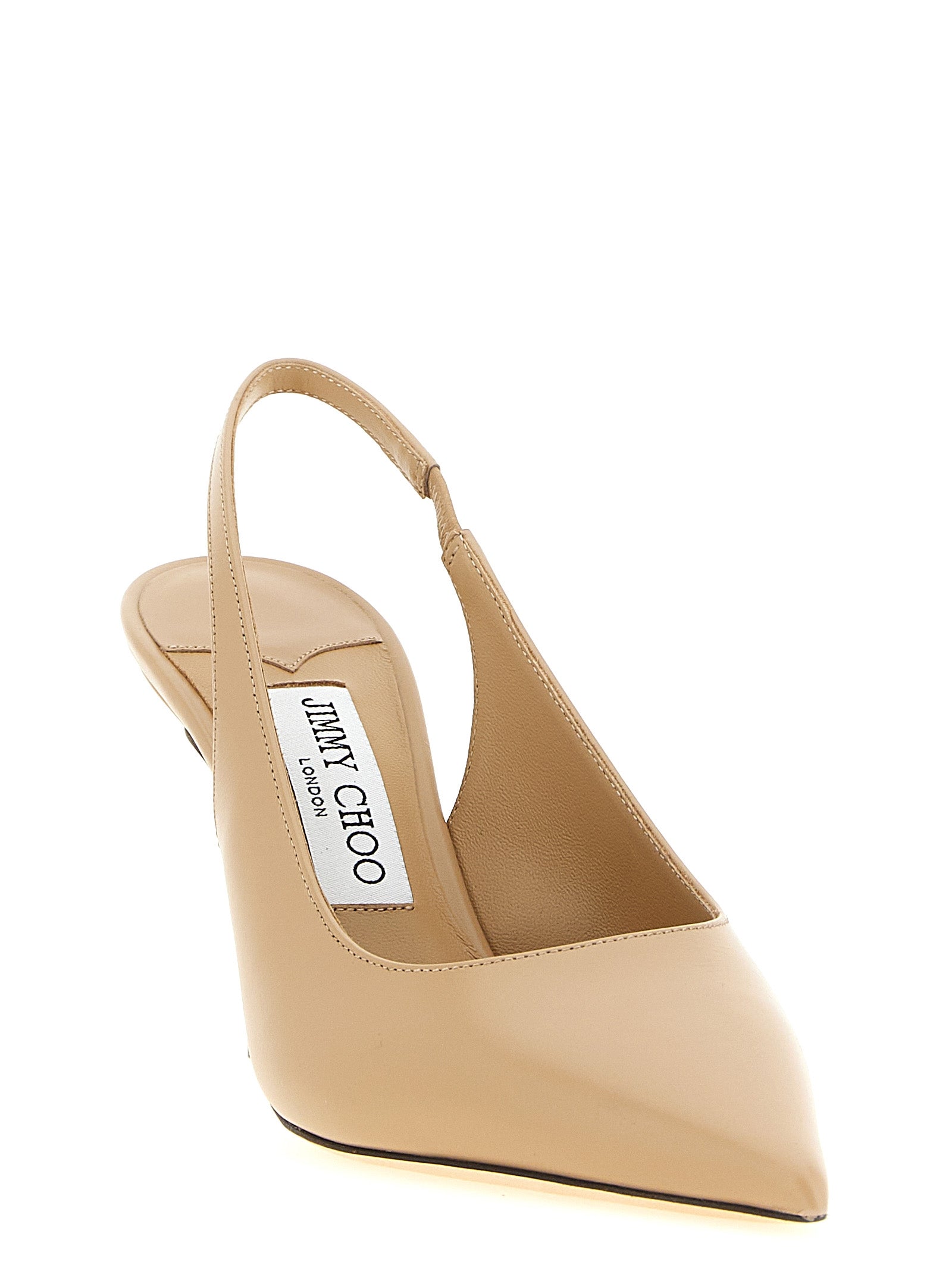 Jimmy Choo Beige Leather High Heel Pumps Curated Luxury Accessories by Orvyn