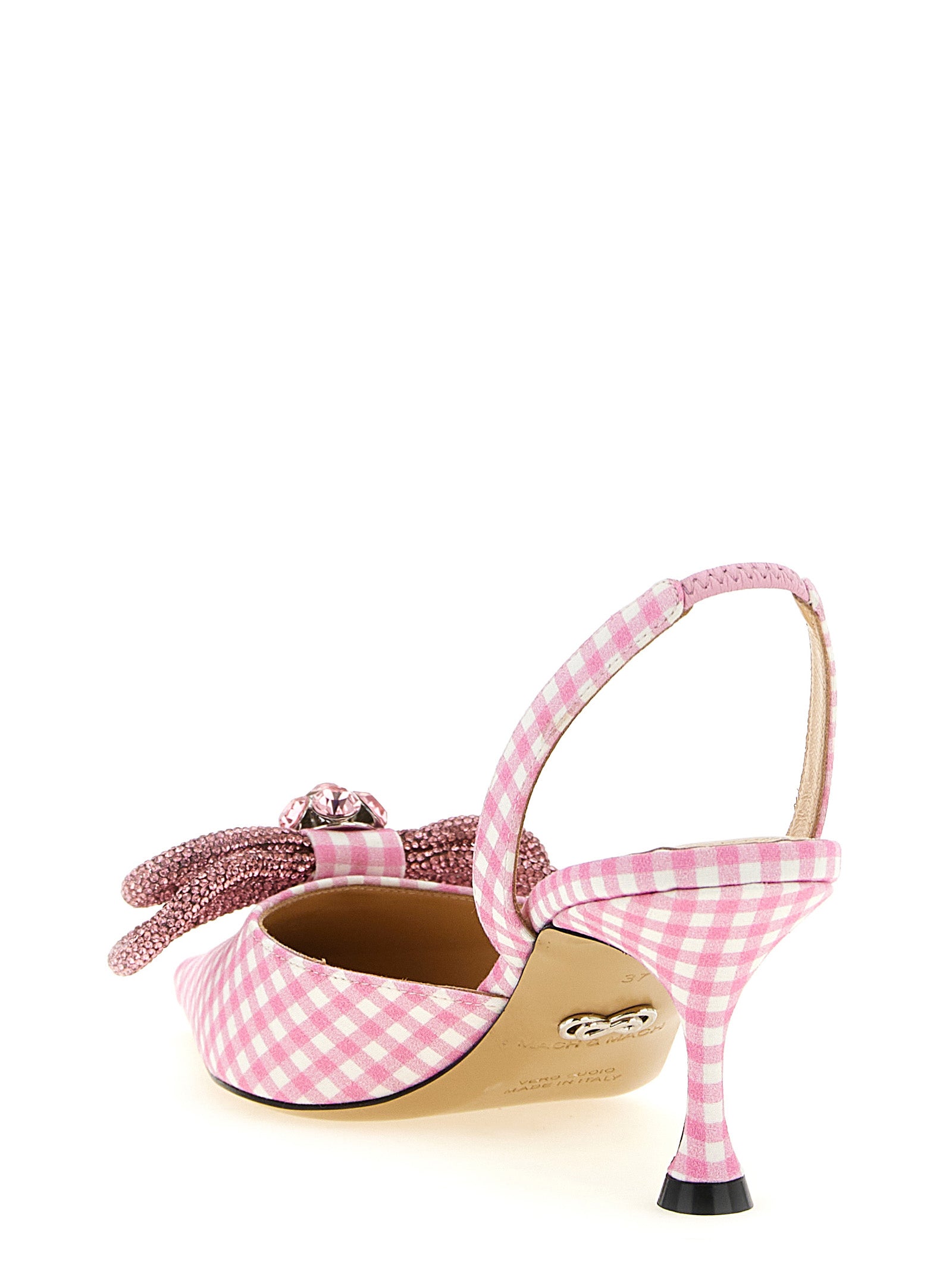 MACH & MACH Multicolor Cotton-Like Mid Heel Pumps Curated Luxury Accessories by Orvyn
