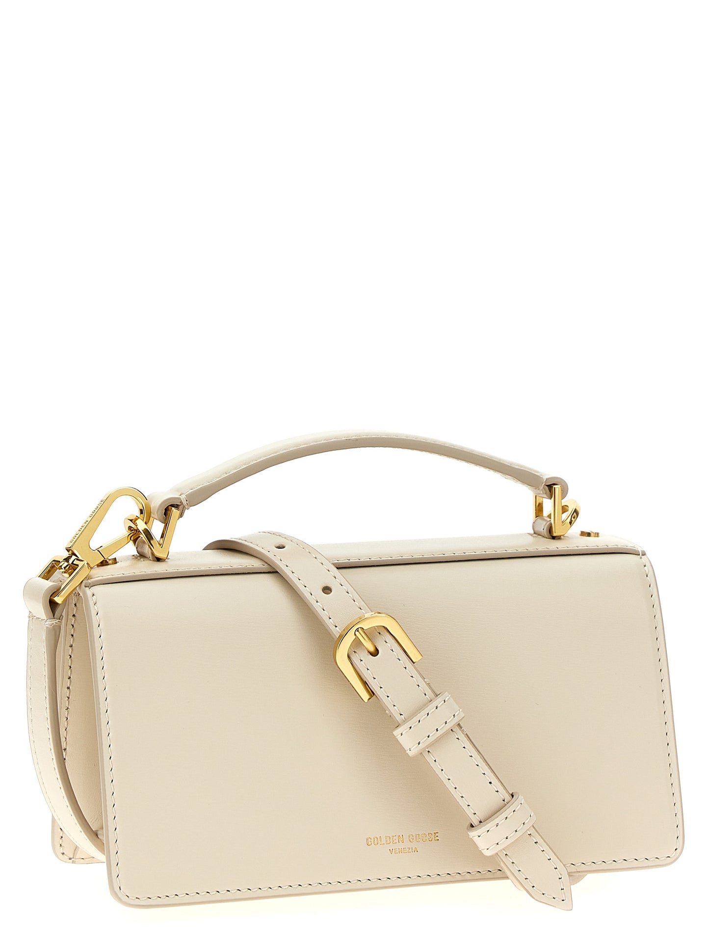 Golden Goose White Cowhide Handbag Curated Luxury Accessories by Orvyn