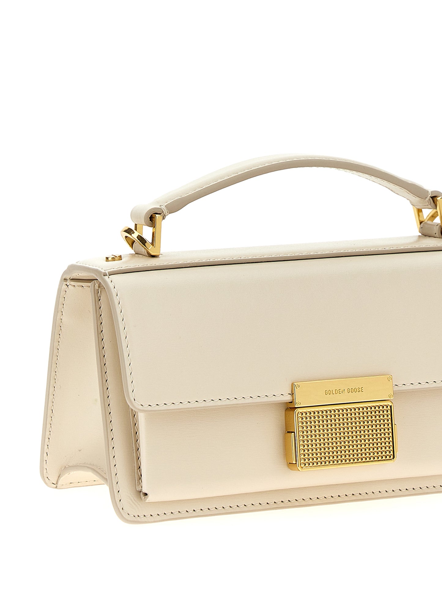 Golden Goose White Cowhide Handbag Curated Luxury Accessories by Orvyn